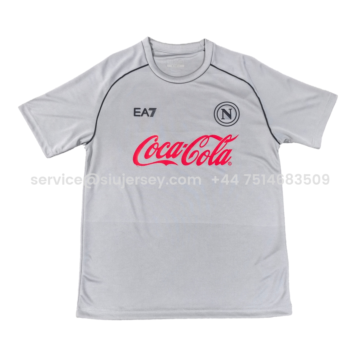 SIUjerseys-Napoli 24-25 Grey Pre-Match Training Jersey - Fans Version