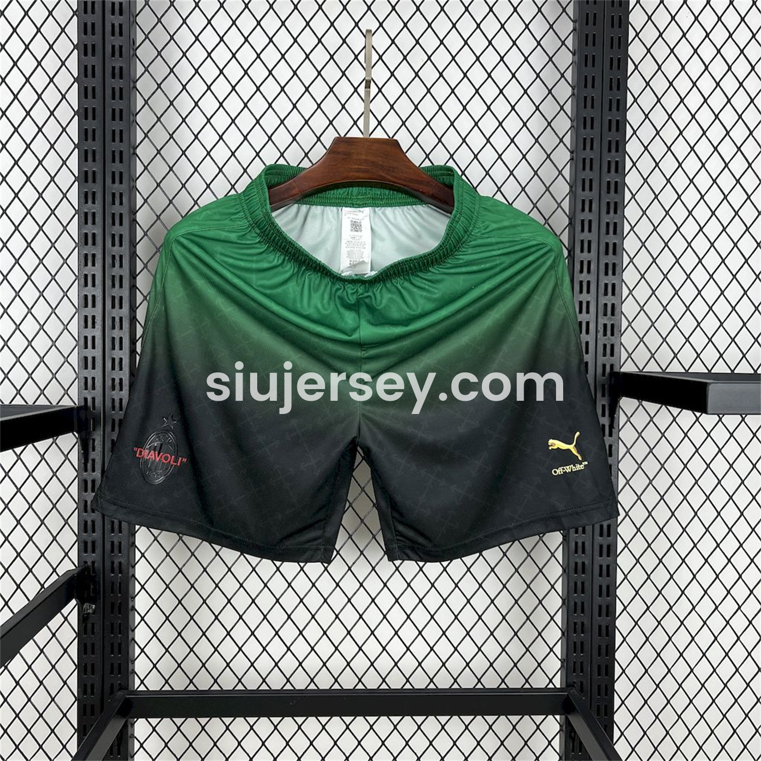 SIUjerseys-AC Milan 24-25 Fourth Green “Diavoli” Special Edition Shorts - Fans Version