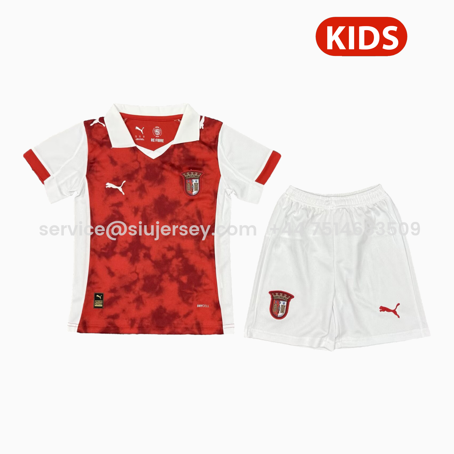 SIUjerseys-SC Braga 25-26 Home Kids Kit