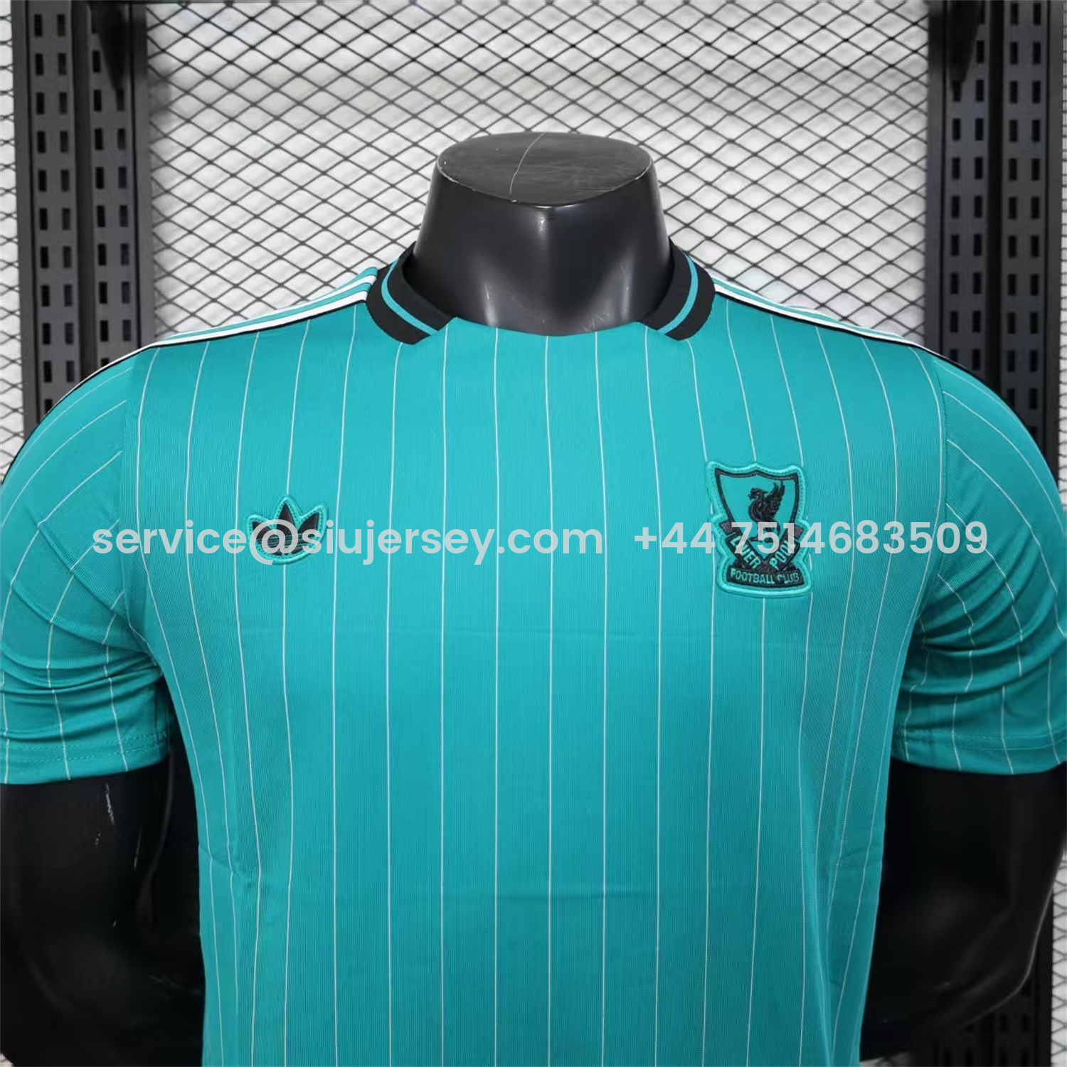 SIUjerseys-Liver.pool 25-26 Icon Range Travel Special Edition Cyan Jersey - Player Version