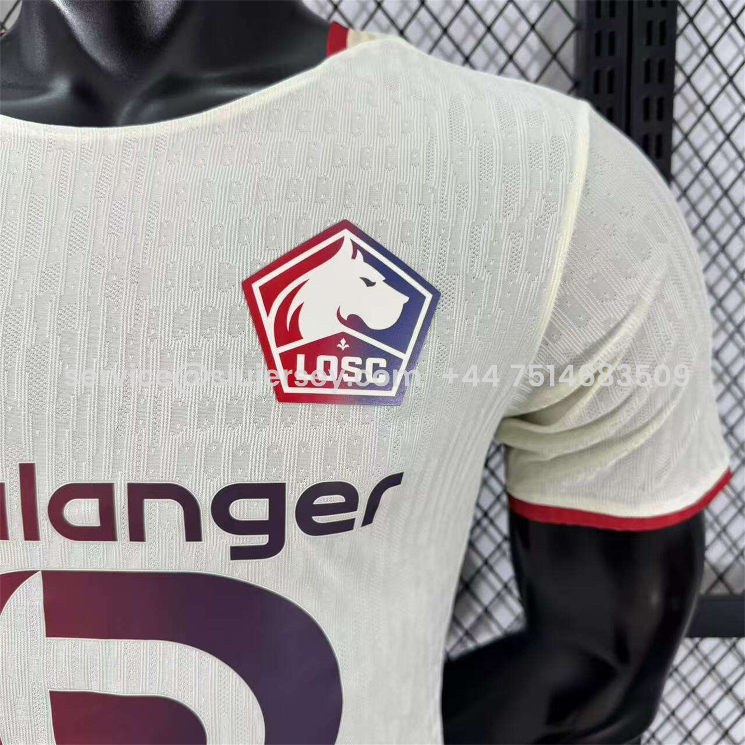SIUjerseys-Lille 25-26 Away White Jersey - Player Version