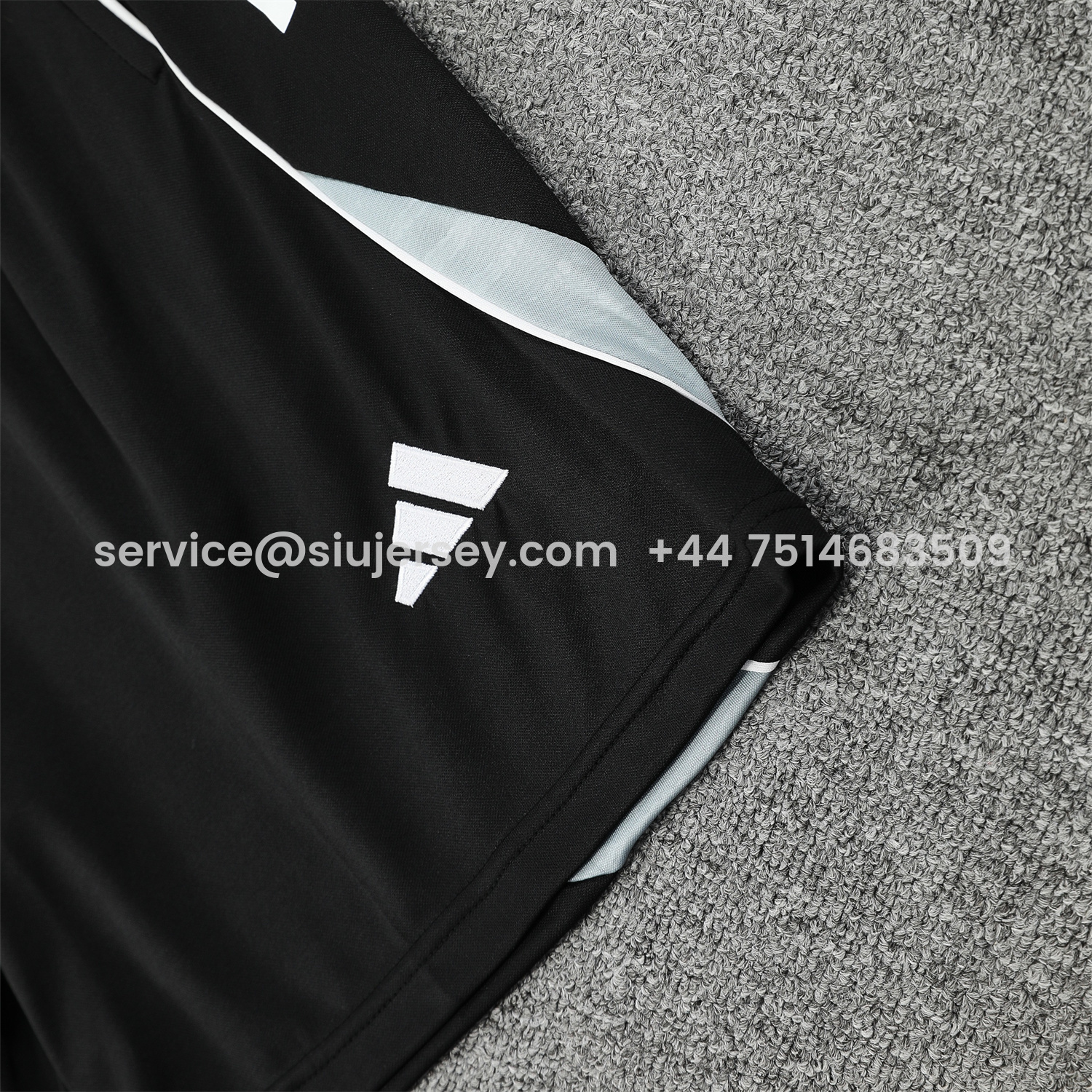 SIUjerseys-Real Madrid 25-26 Short-Sleeve Training Set - Colorful Curve Pattern Top & Black Shorts