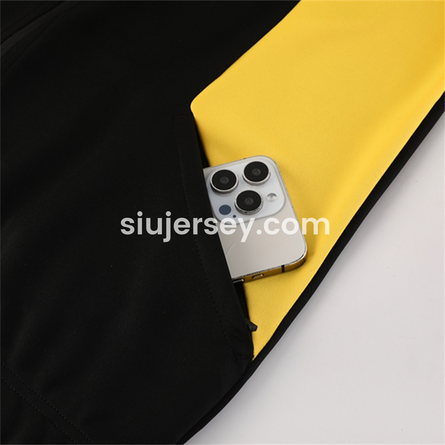 SIUjerseys-Dortmund 25-26 Jacket Training Tracksuit - Black top & Black Pants