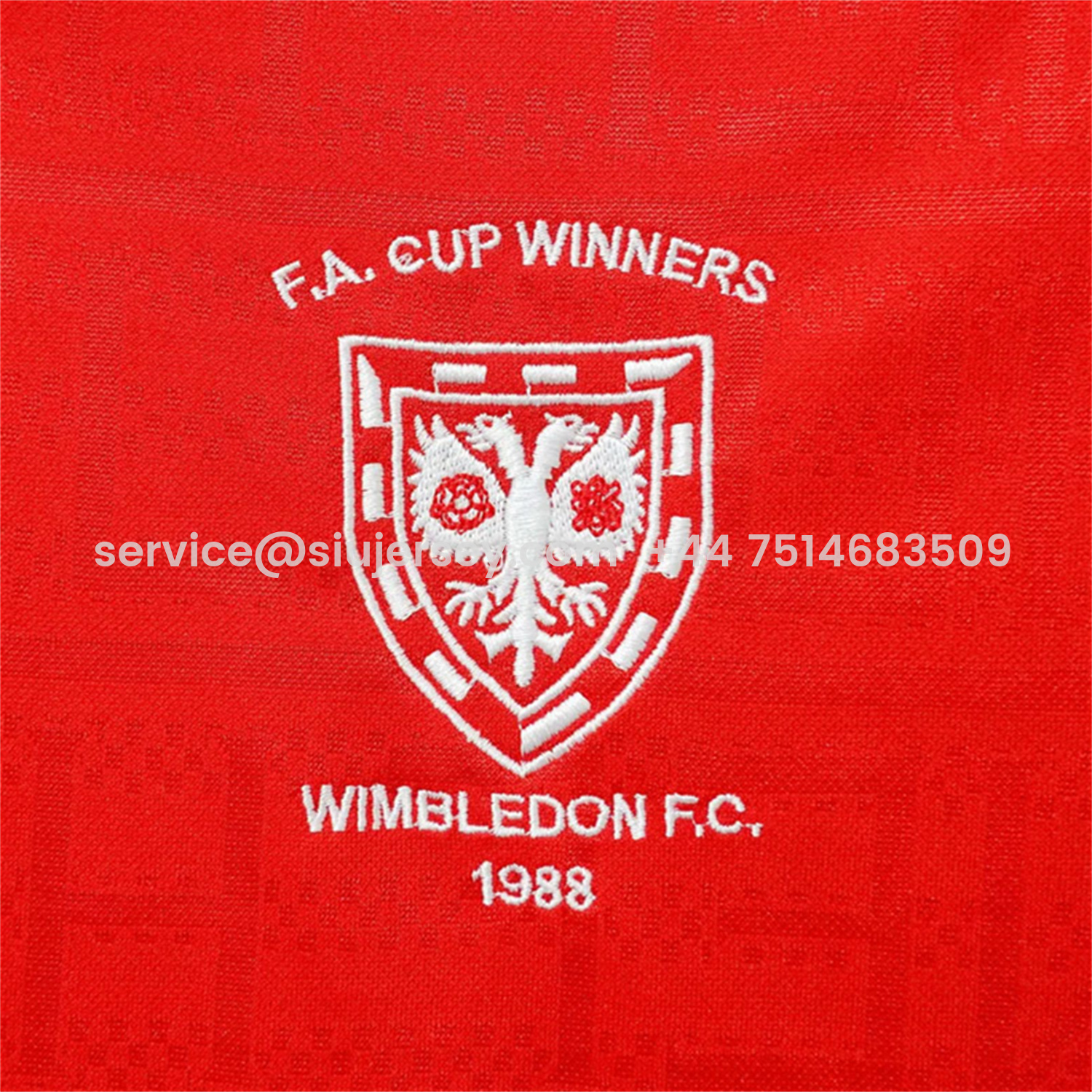 SIUjerseys-Retro Wimbledon 1988-89 Away Red Jersey