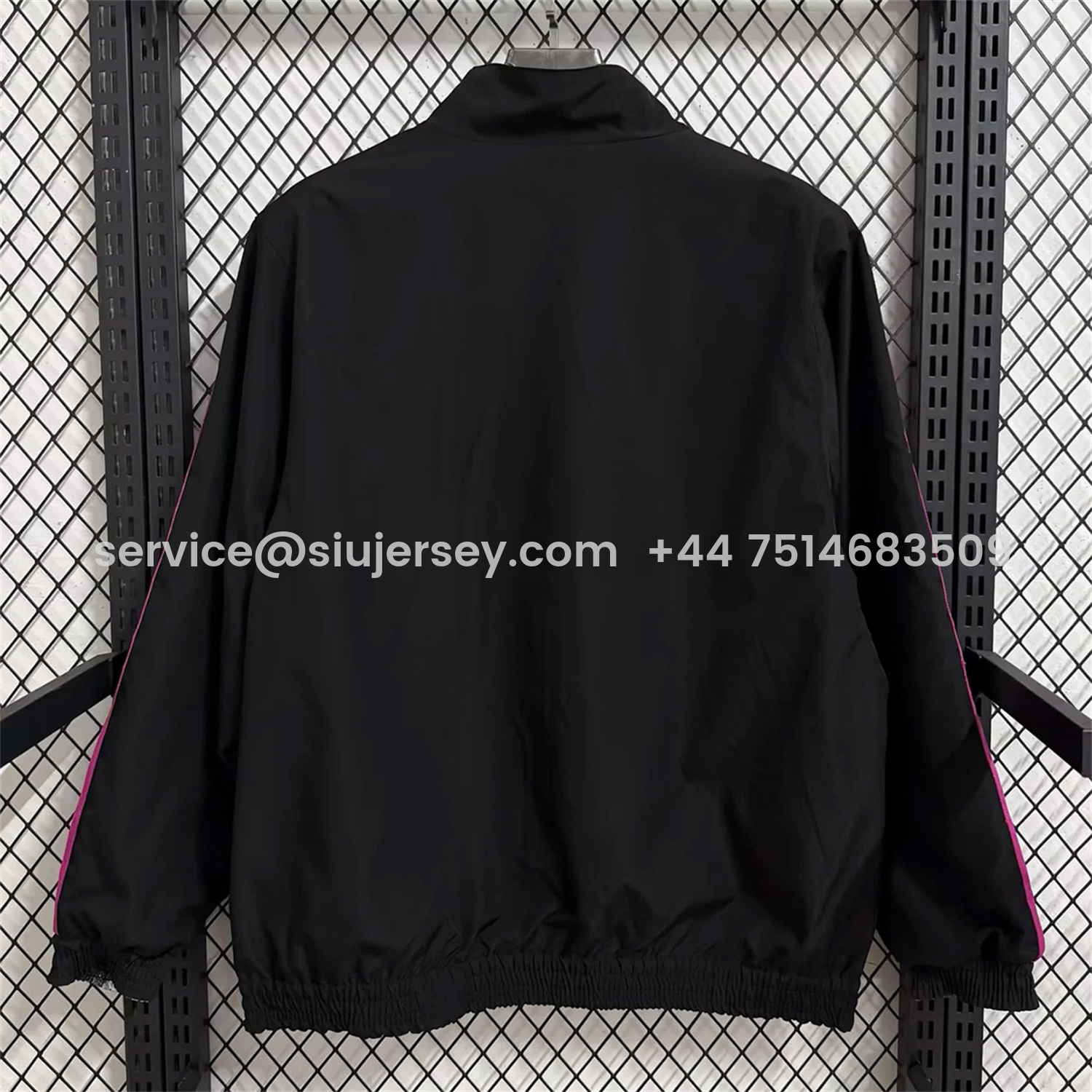 SIUjerseys-Juventus 25-26 Double Sided Reversible Windbreaker - Black & Grey