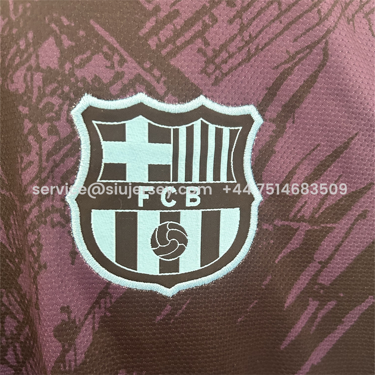 SIUjerseys-Barcelona 25-26 Purple Lion Black Jersey - Fans Version
