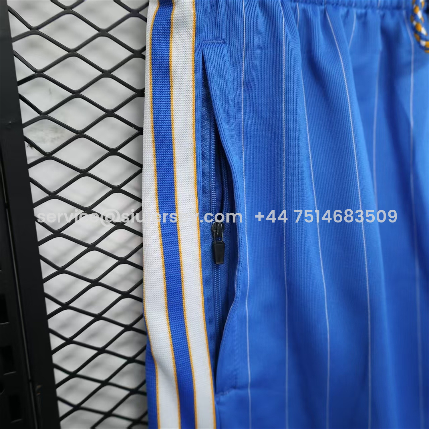 SIUjerseys-Real Madrid 25-26 Trefoil Blue Travel Shorts - Player Version