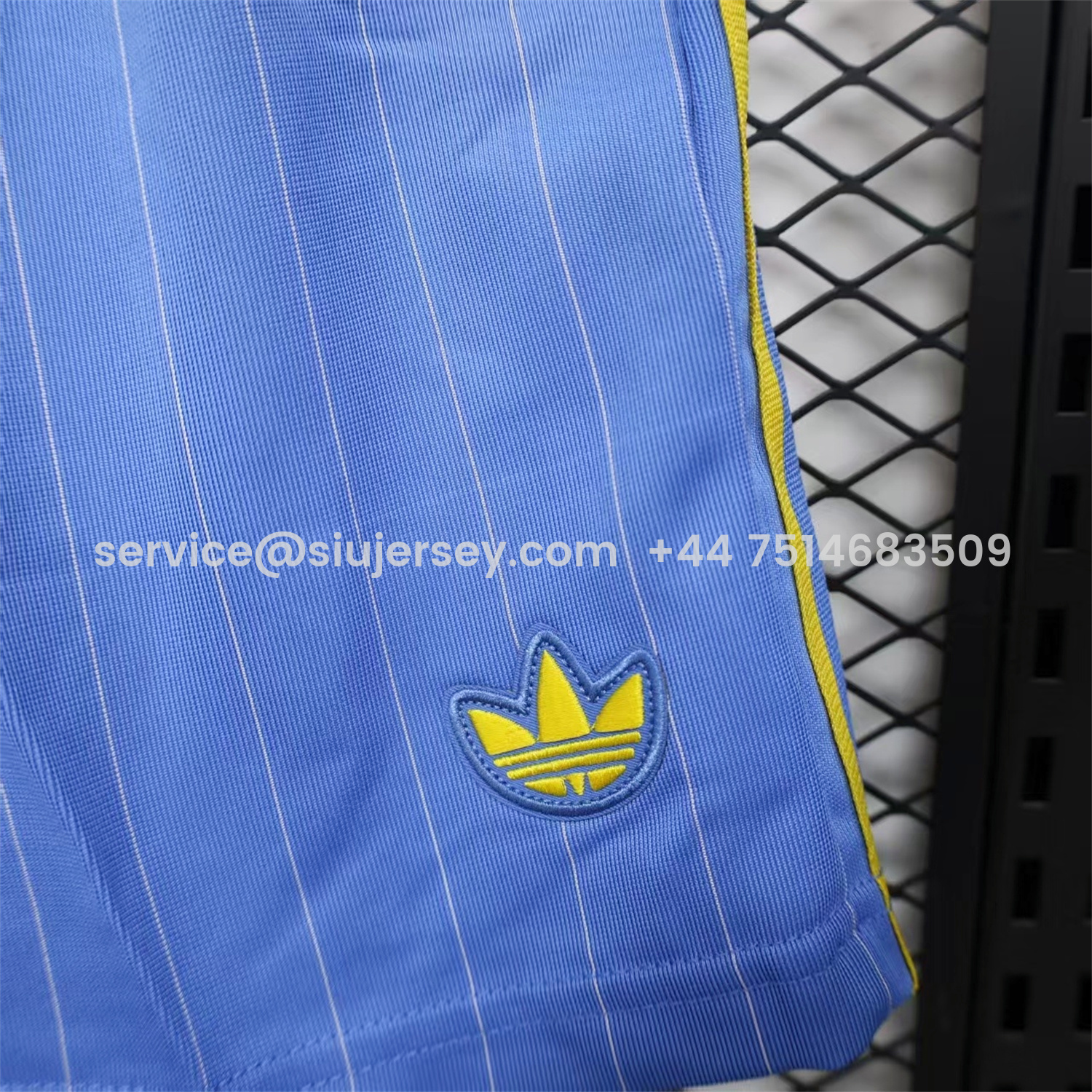 SIUjerseys-Manchester United 25-26 Trefoil Blue Travel Shorts - Player Version