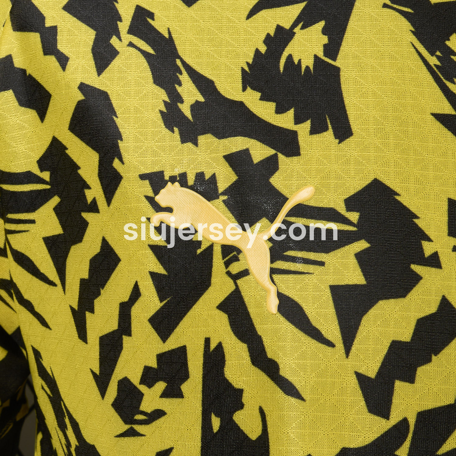 SIUjerseys-Dortmund 25-26 Black Disordered Texture Yellow Special Jersey - Player Version