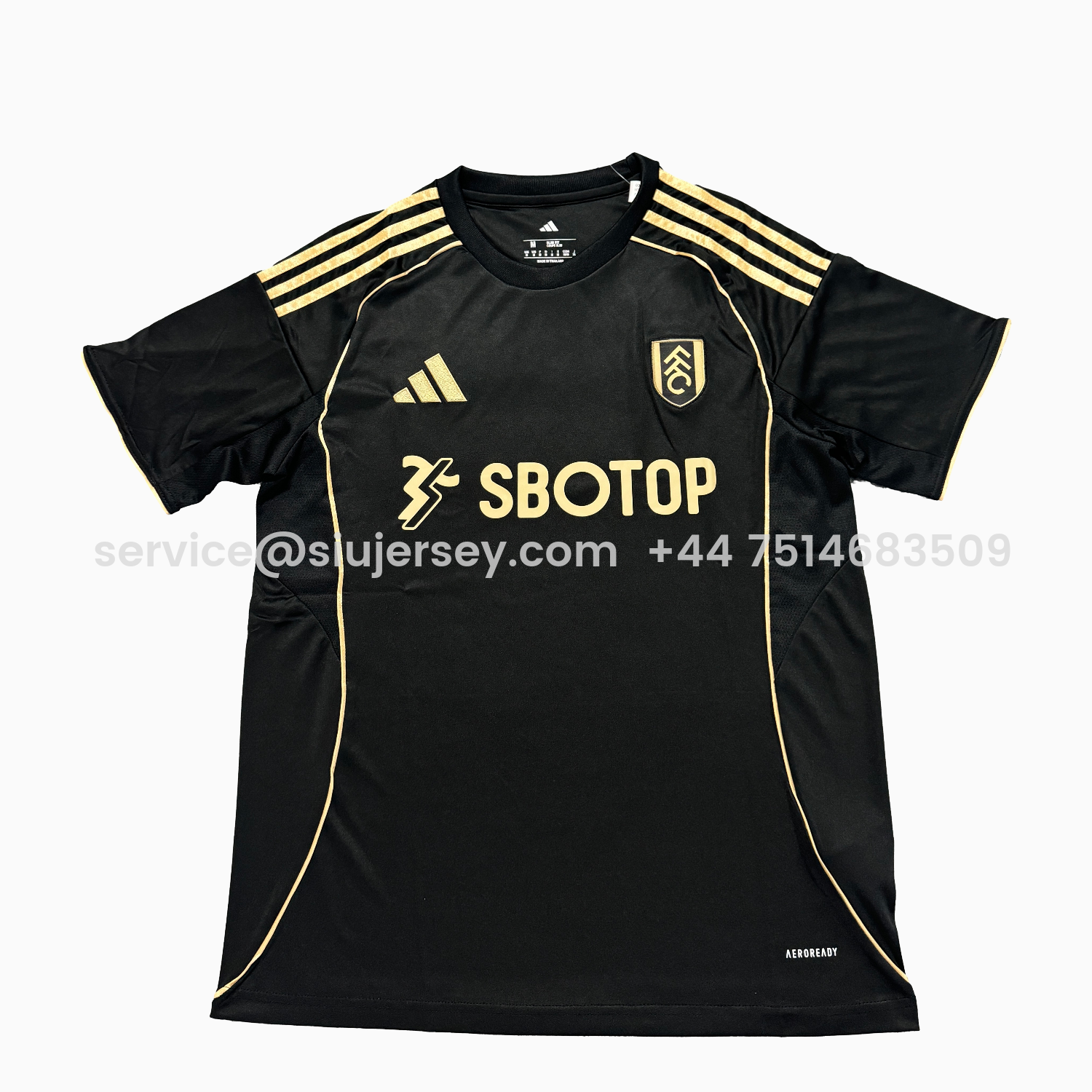 SIUjerseys-Fulham 25-26 Third Black Jersey - Fans Version