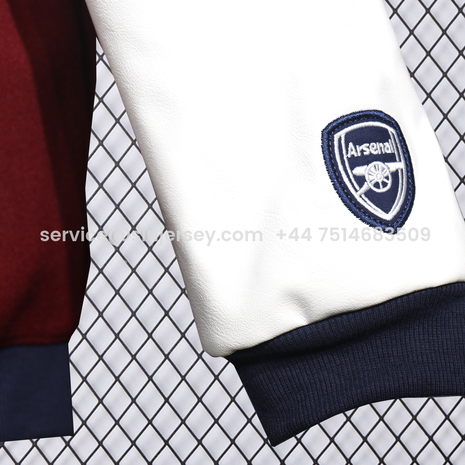 SIUjerseys-Arsenal 25-26 Warm Windbreaker Jacket - Wine Red And White