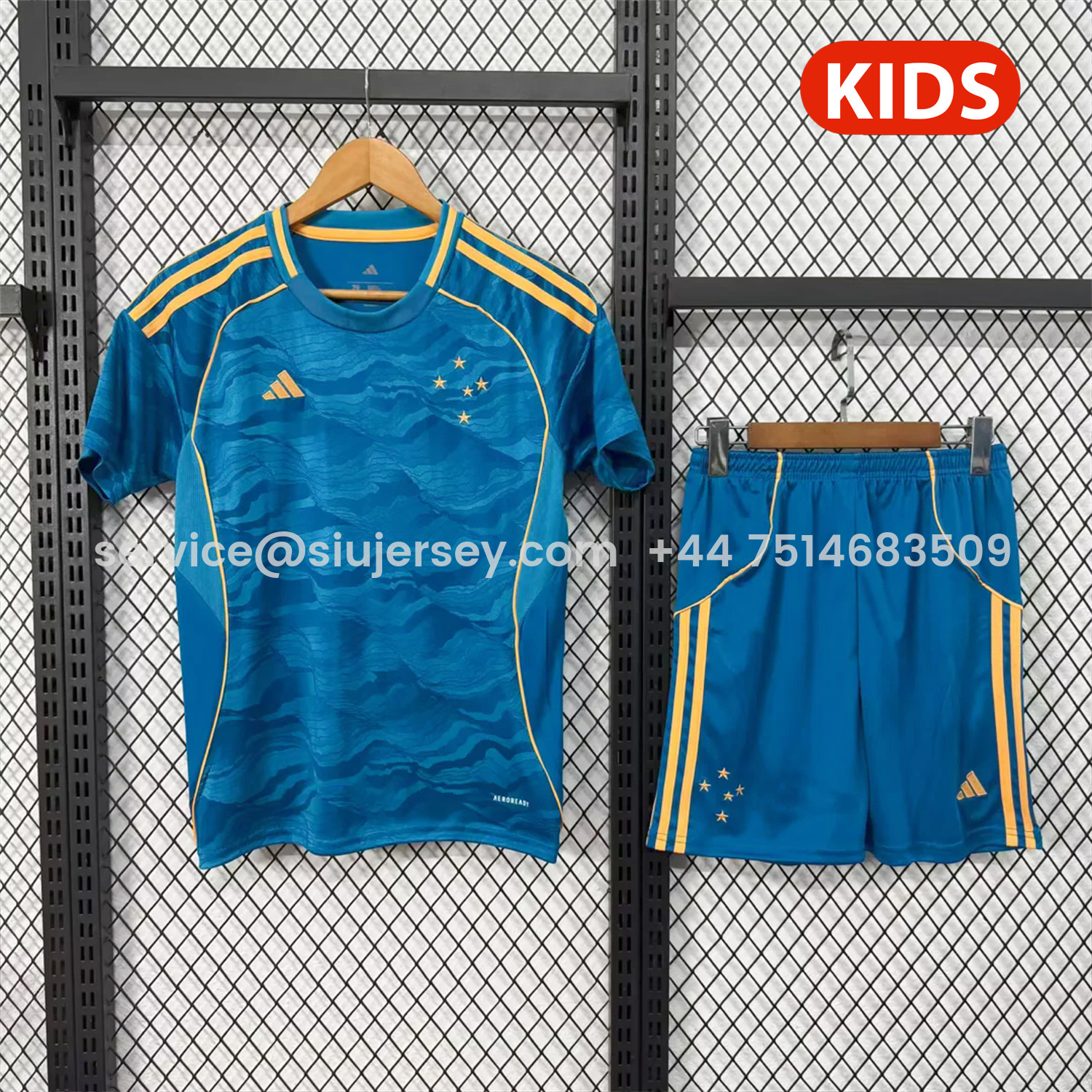 SIUjerseys-Cruzeiro 25-26 Third Unsponsored Kids Kit