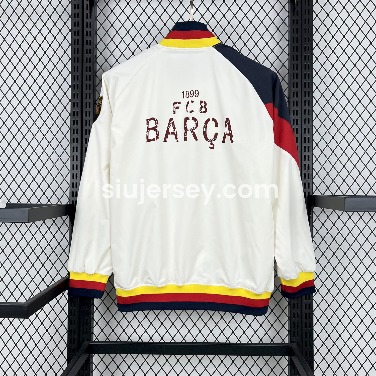 SIUjerseys-Retro Barcelona 1994-95 Player Windbreaker - White