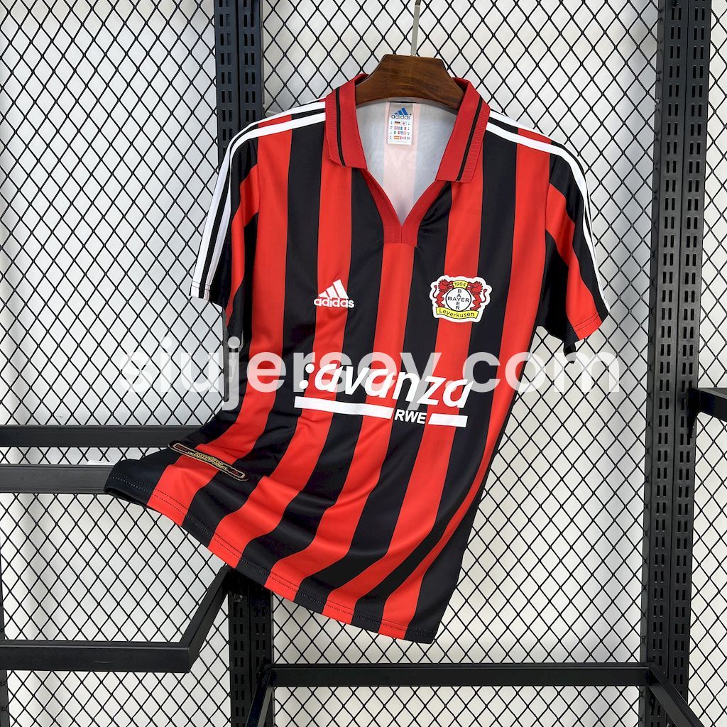 SIUjerseys-Retro Bayer 04 Leverkusen 2000-01 Home Jersey