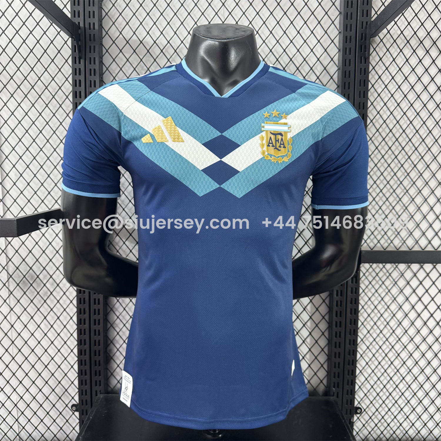 SIUjerseys-Argentina 2026 Blue Shoulder Stripes Special Jersey - Player Version