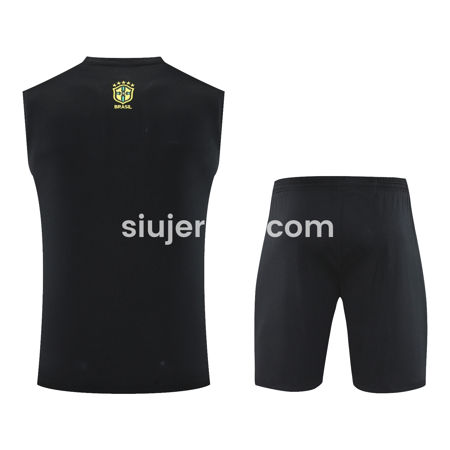SIUjerseys-Brazil 25-26 Green Jesus Statue Vest Training Set - Green Vest & Black Shorts