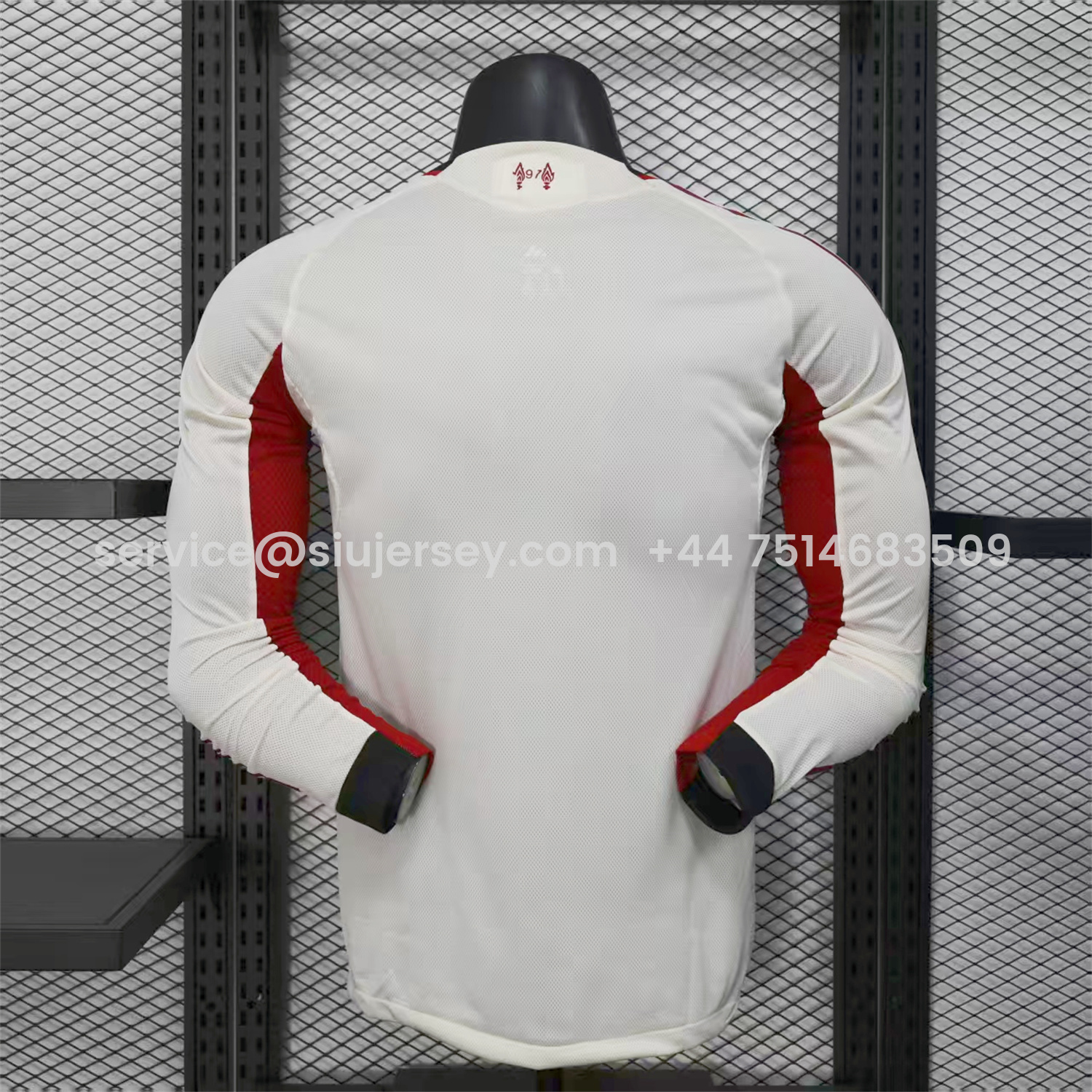 SIUjerseys-Liver.pool 25-26 Away Beige Long Sleeves Jersey - Player Version