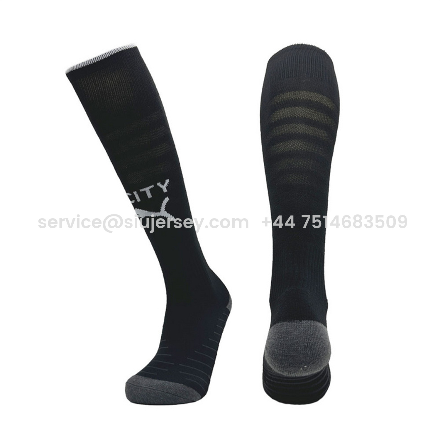 SIUjerseys-Manchester City 25-26 Third Socks - Black