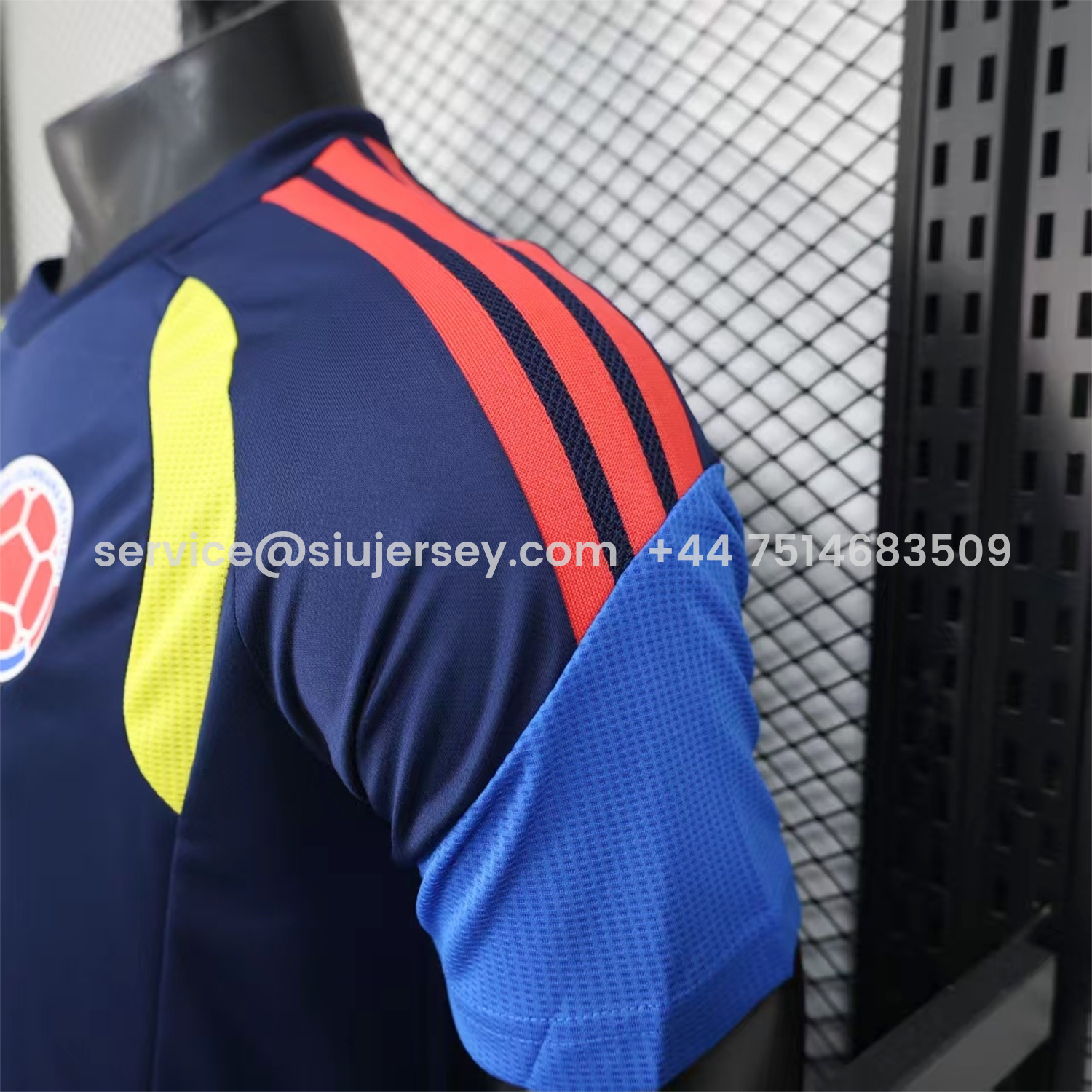 SIUjerseys-Colombia 2026 Dark Blue Pre-Match Training Jersey - Player Version