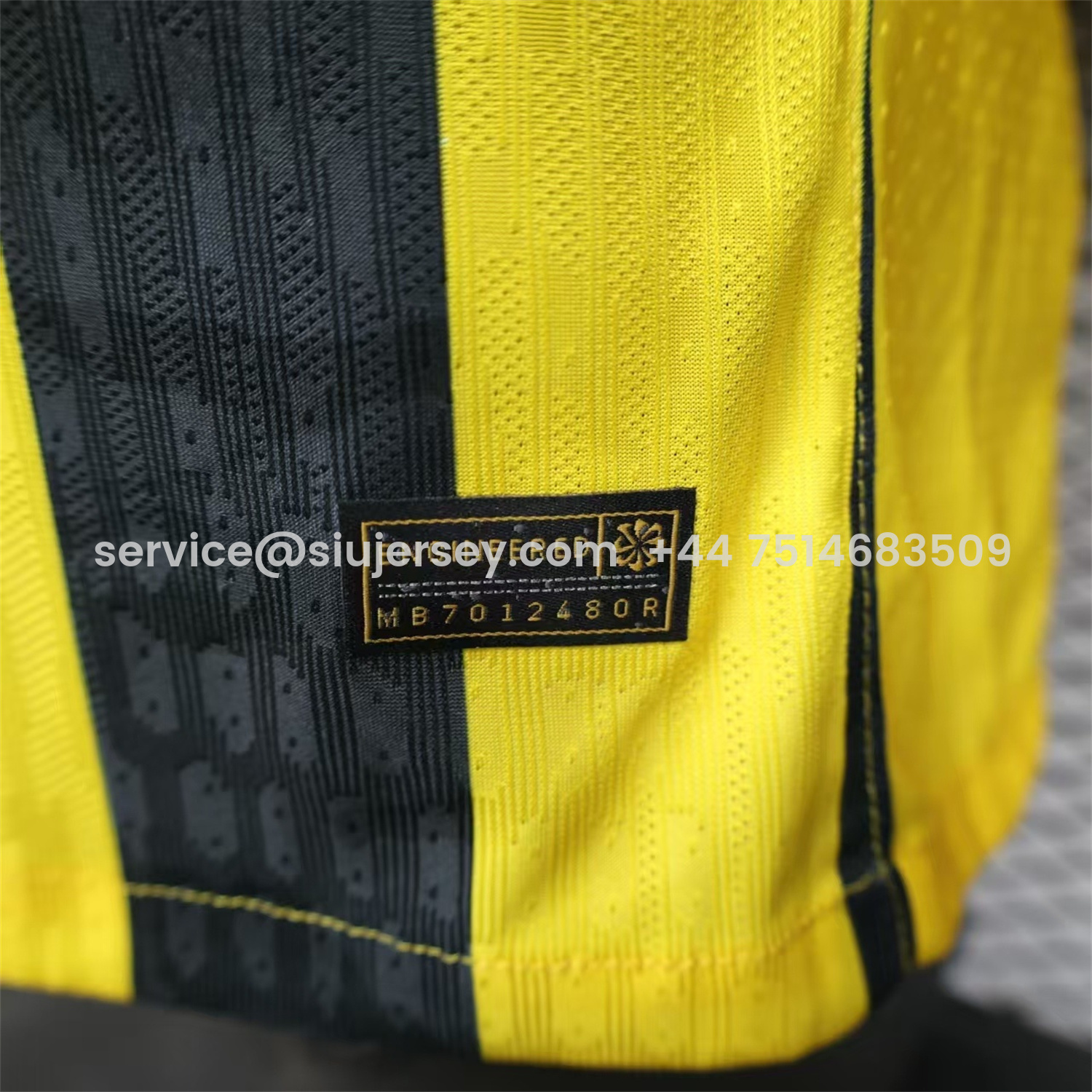 SIUjerseys-Al Ittihad Jeddah United 25-26 Home Yellow New Sponsors Jersey - Player Version