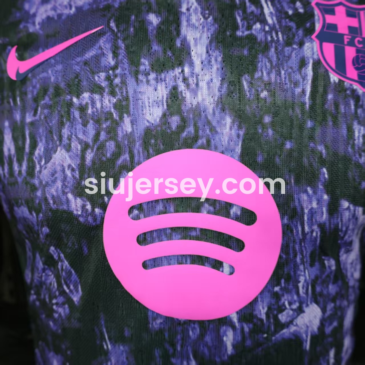 SIUjerseys-Barcelona 25-26 Purple Rock Pattern Jersey - Player Version