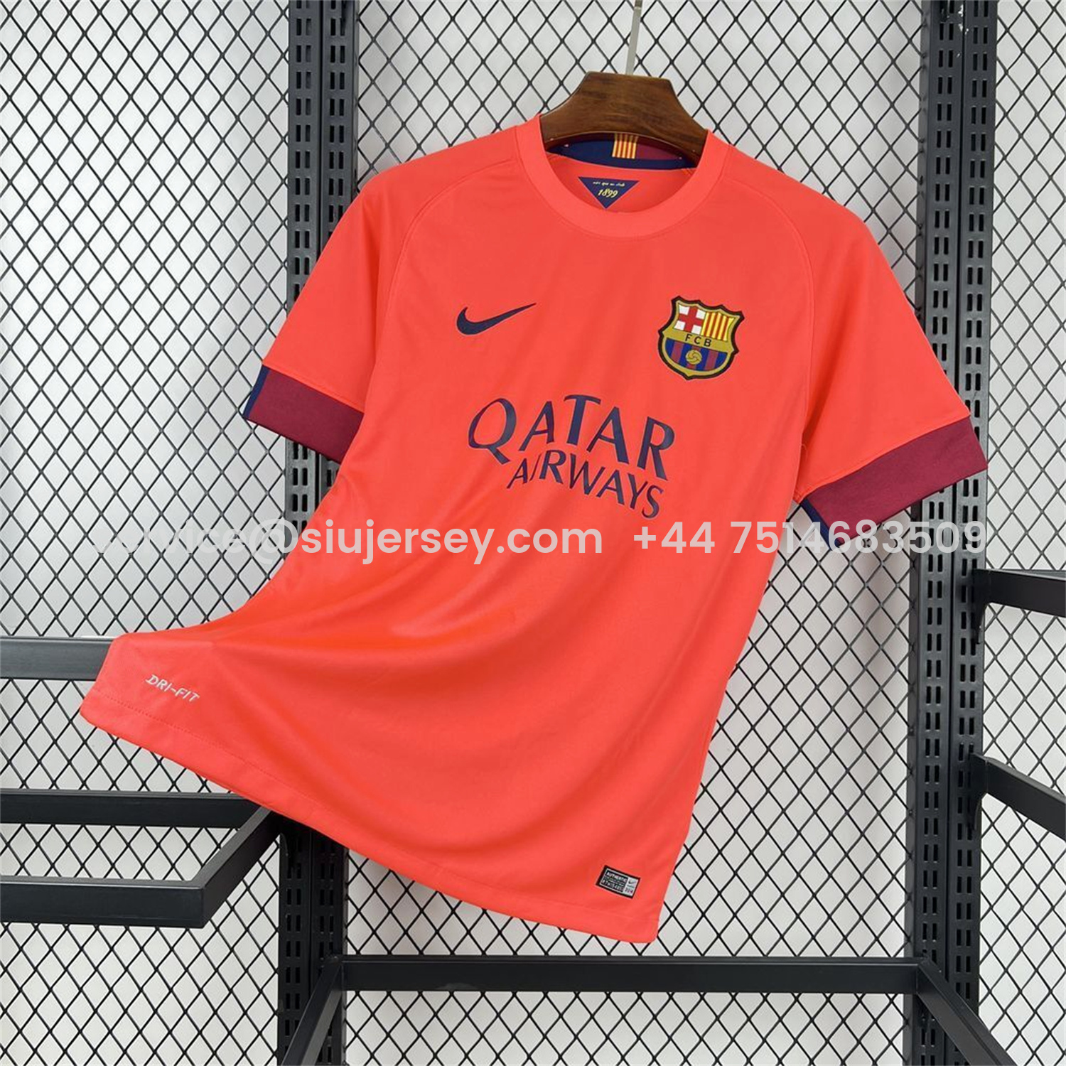SIUjerseys-Retro Barcelona 14-15 Away Jersey