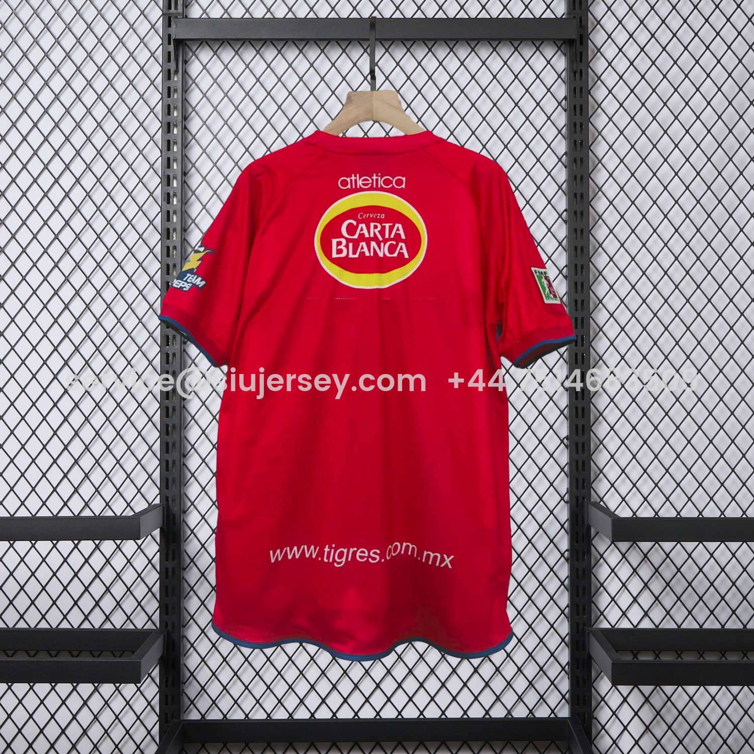 SIUjerseys-Retro Tigres UANL 2002-03 Away Red Jersey