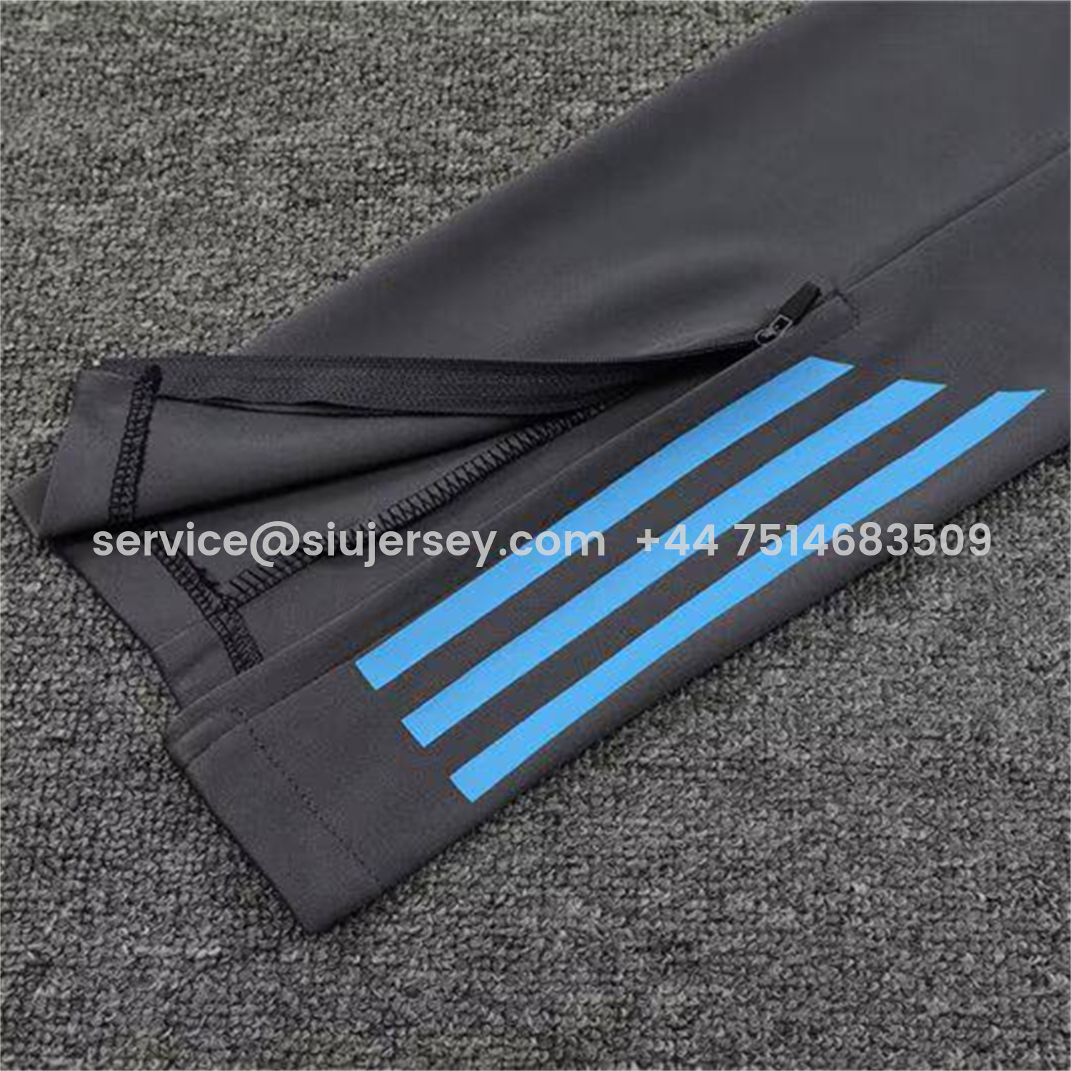 SIUjerseys-Argentina 25-26 Kids Long Sleeve Training Set - Gold Top and Grey Pants