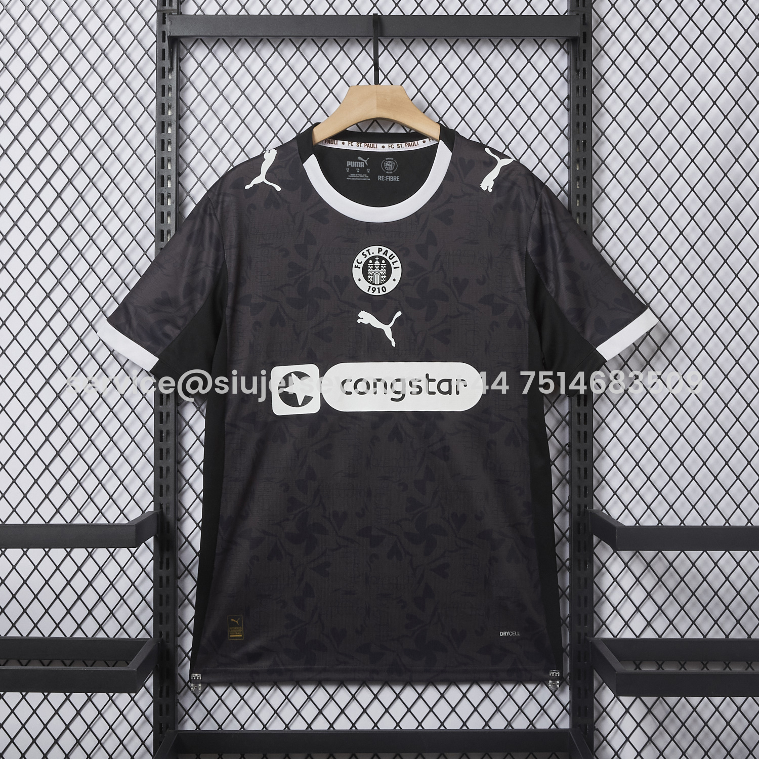 SIUjerseys-St. Pauli 25-26 Third Black Jersey - Fans Version