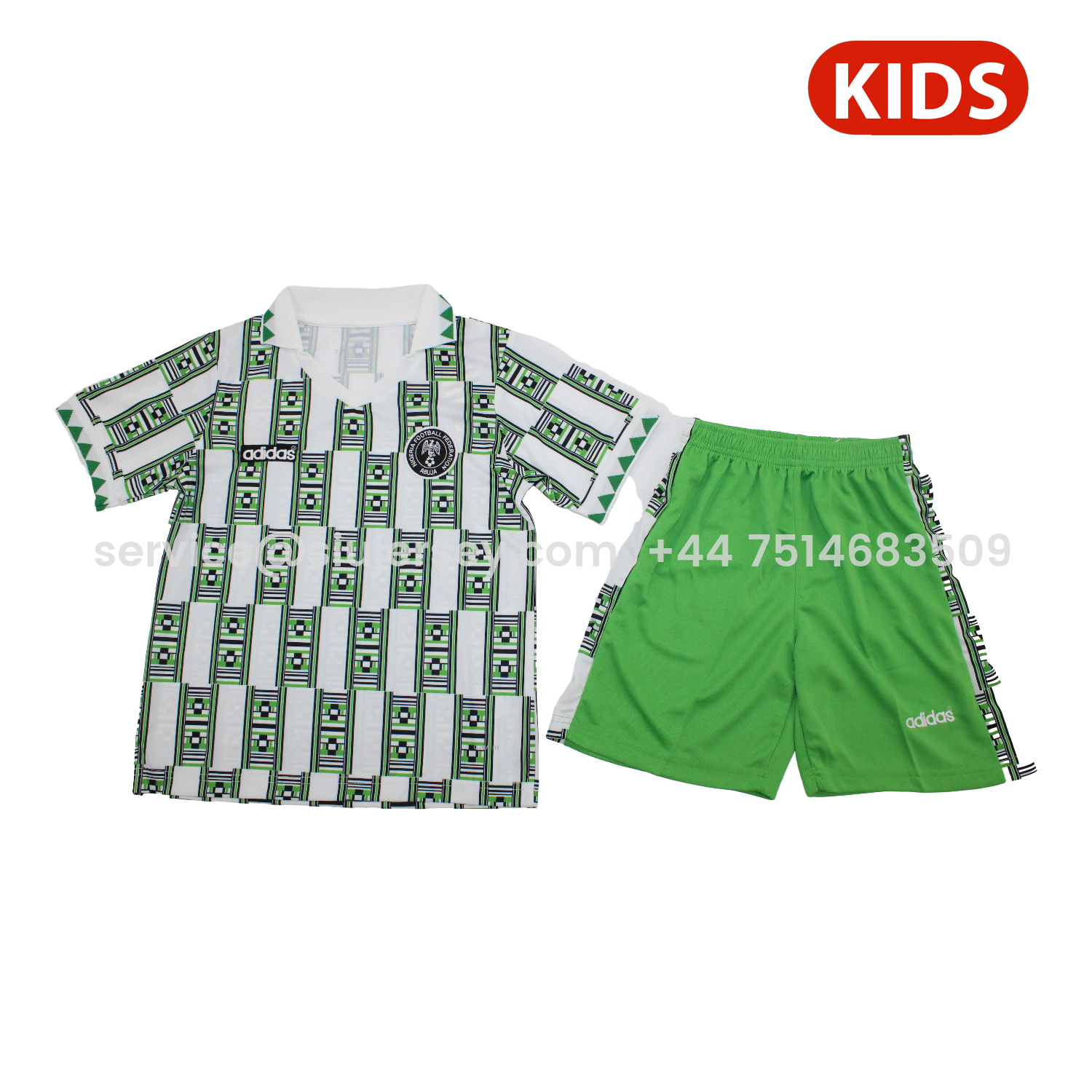 SIUjerseys-Retro Nigeria 1994 Away Kids Kit