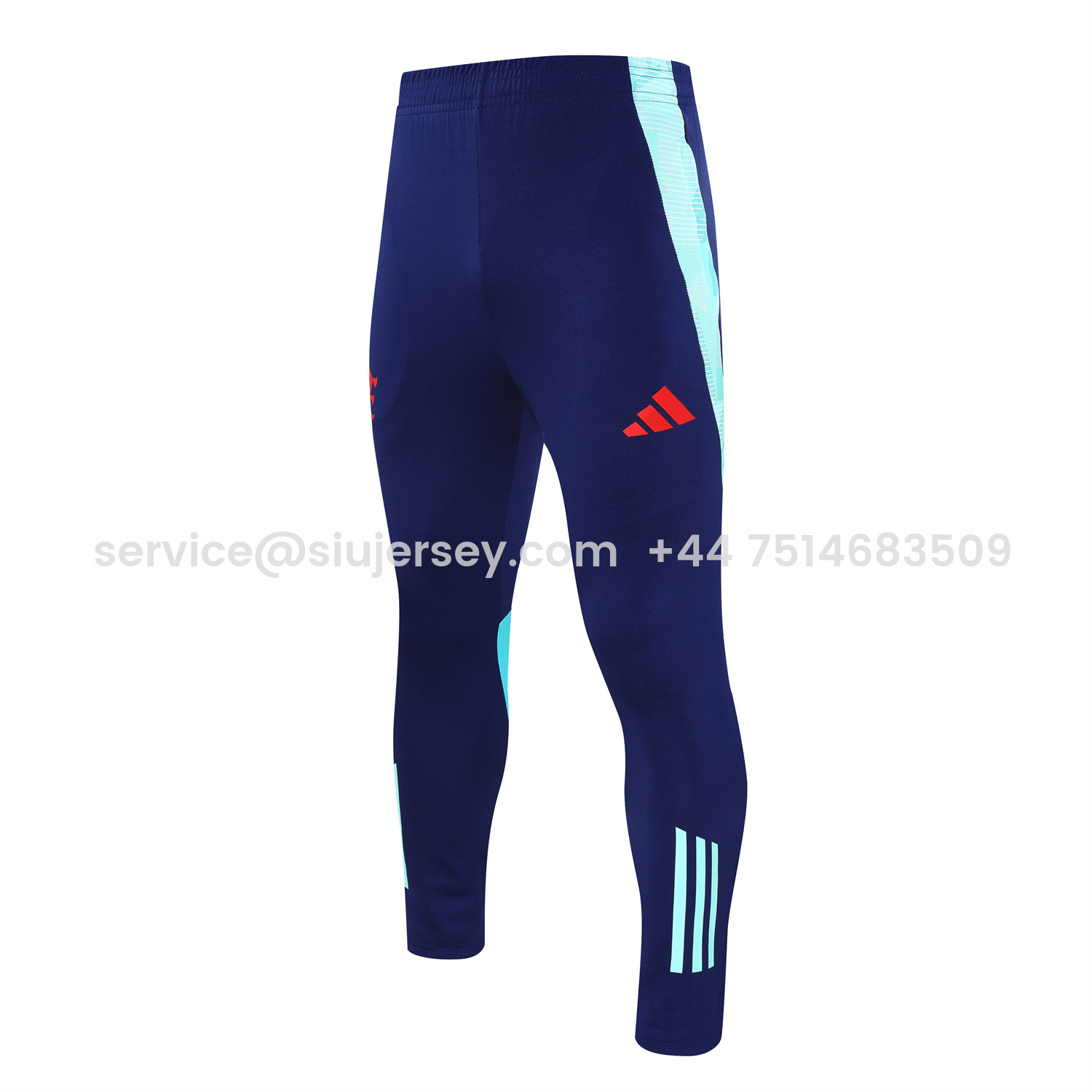 SIUjerseys-Flamengo 25-26 Long Sleeve Training Set - Light Blue Top & Deep Blue Pants