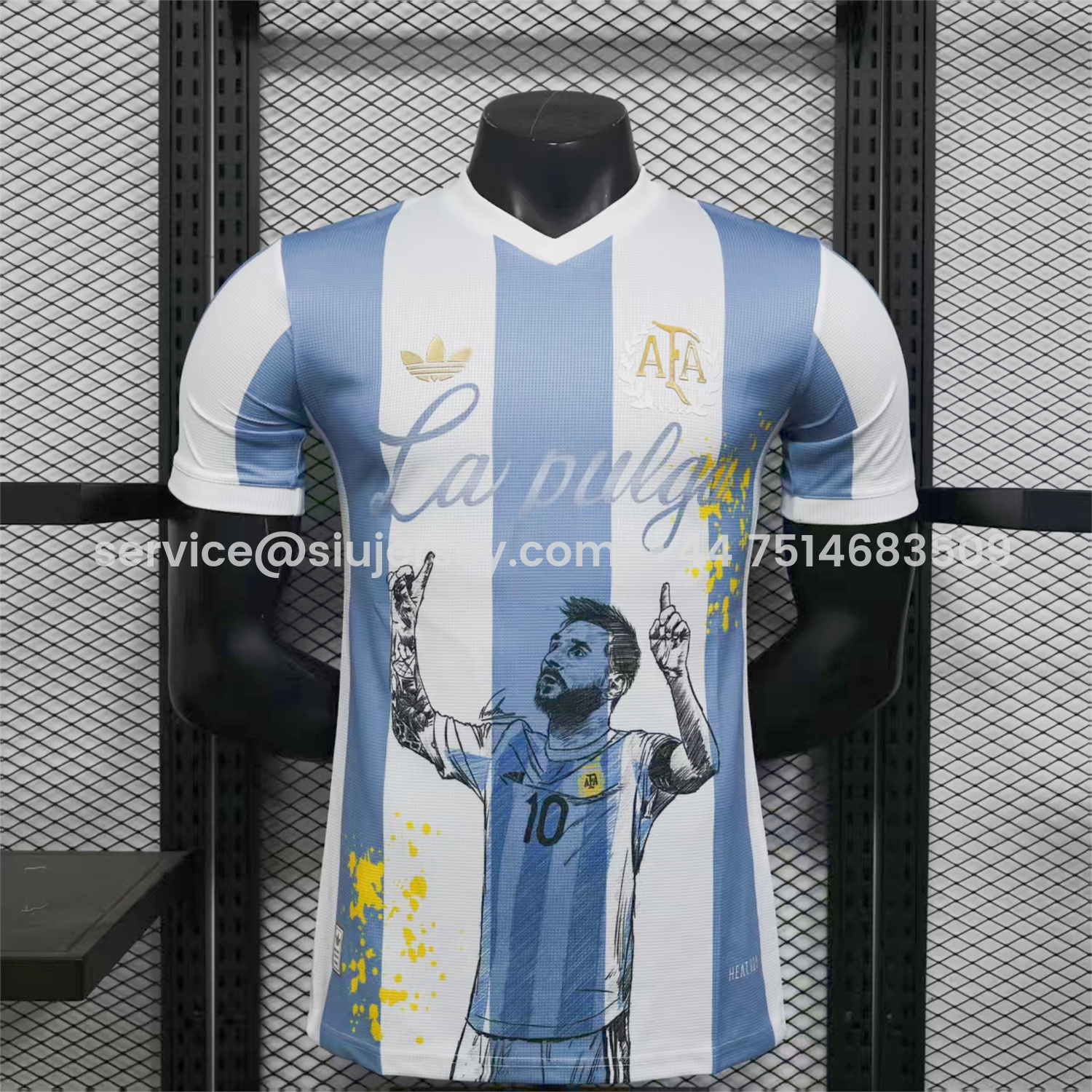 SIUjerseys-Argentina 25-26 50th Anniversary Messi Graffiti Special Jersey - Player Version