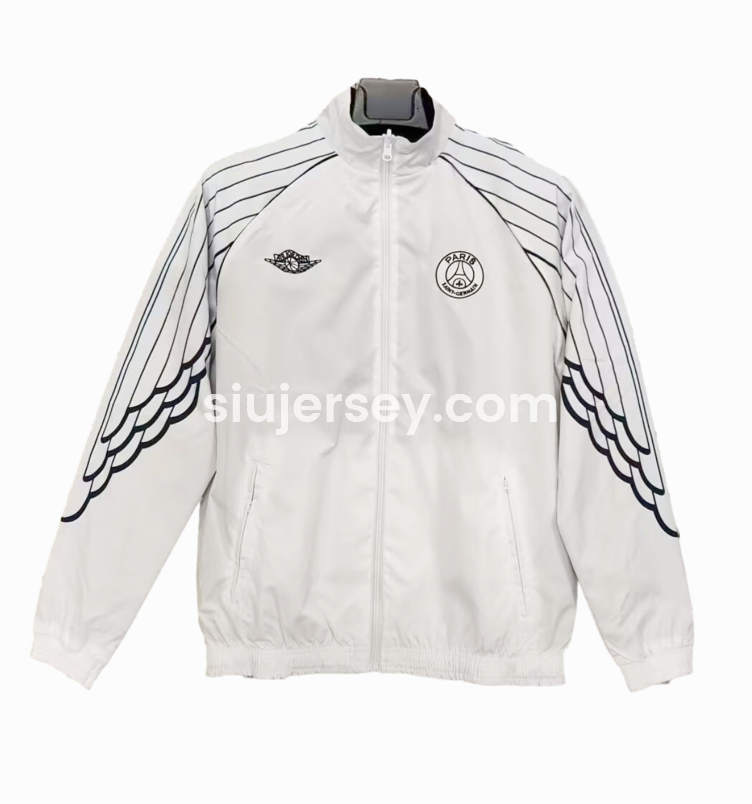 SIUjerseys-Paris Saint-Germain PSG 24-25 Wings Double Sided Reversible Windbreaker - White & Blue