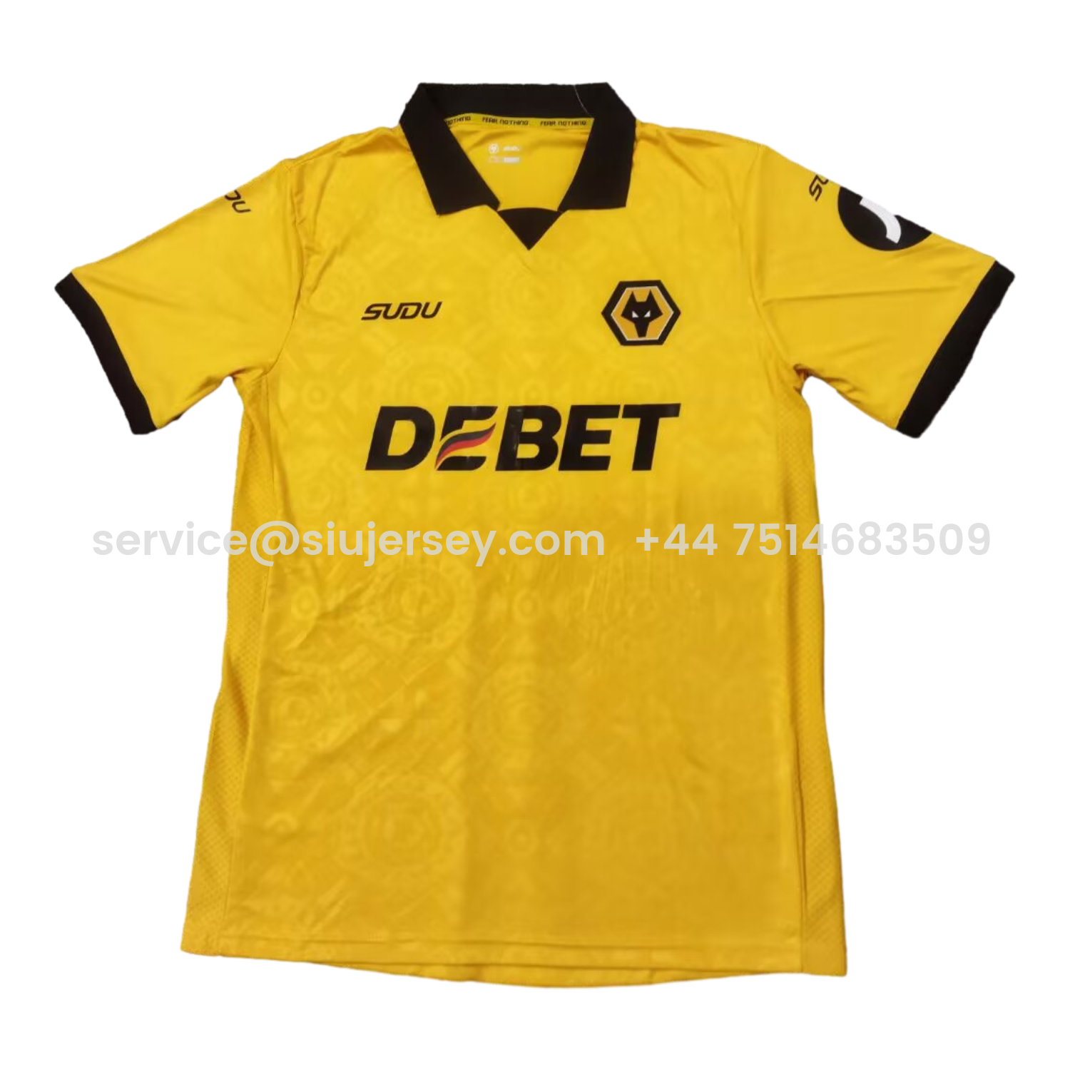 SIUjerseys-Wolverhampton Wanderers Wolves 25-26 Home Yellow Jersey - Fans Version
