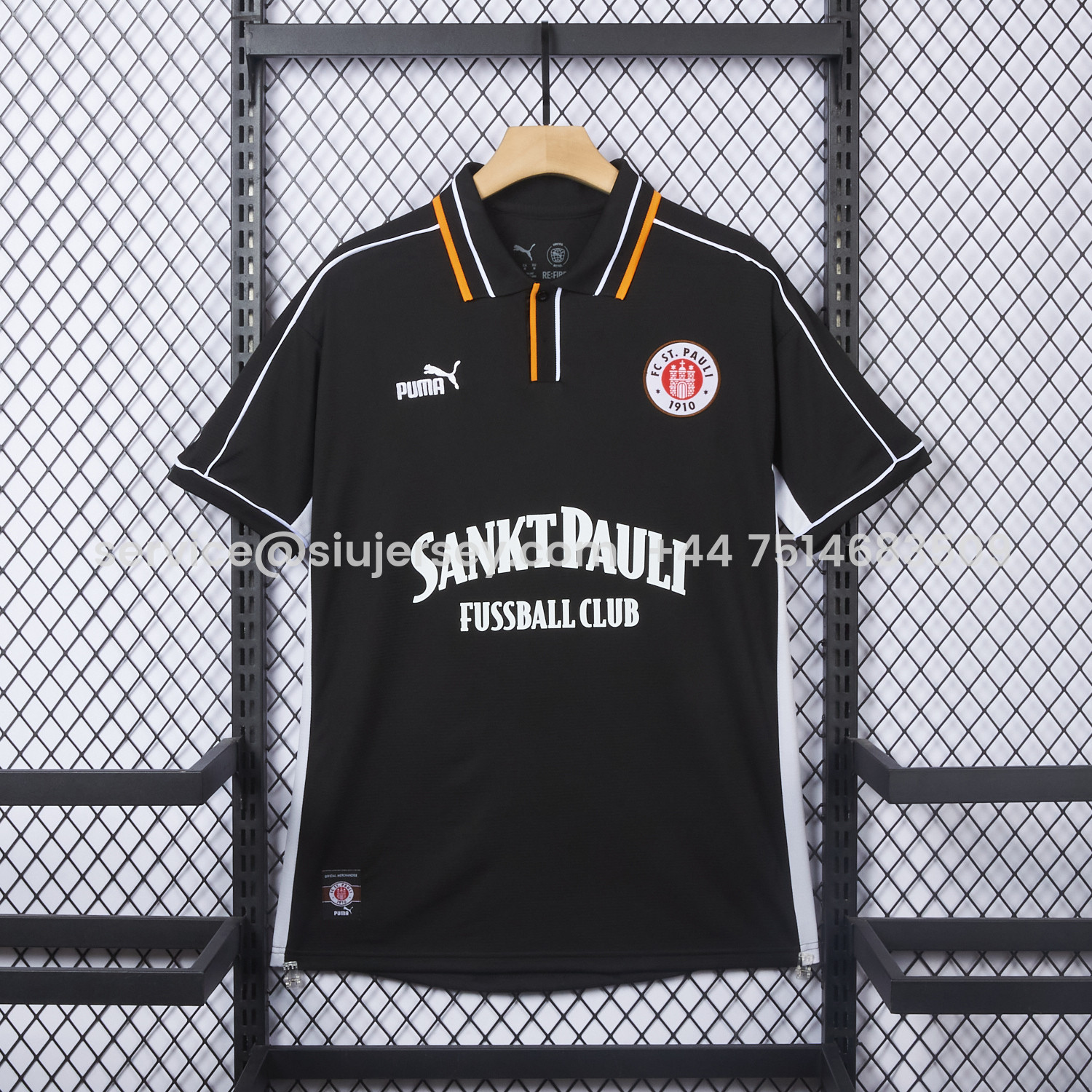 SIUjerseys-St. Pauli 25-26 Retro Style Polo Jersey - Fans Version
