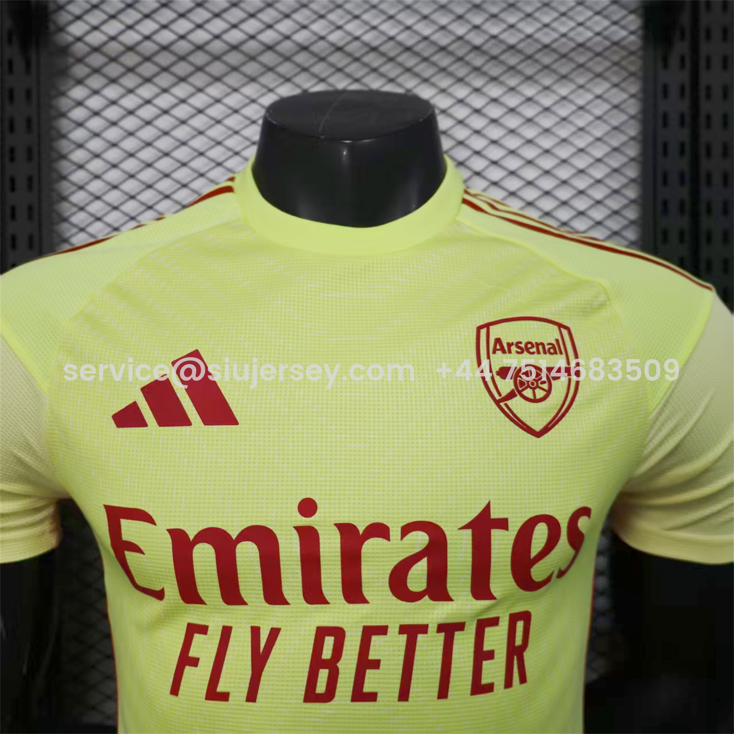 SIUjerseys-Arsenal 25-26 Light Yellow Goalkeeper Jersey - Player Version