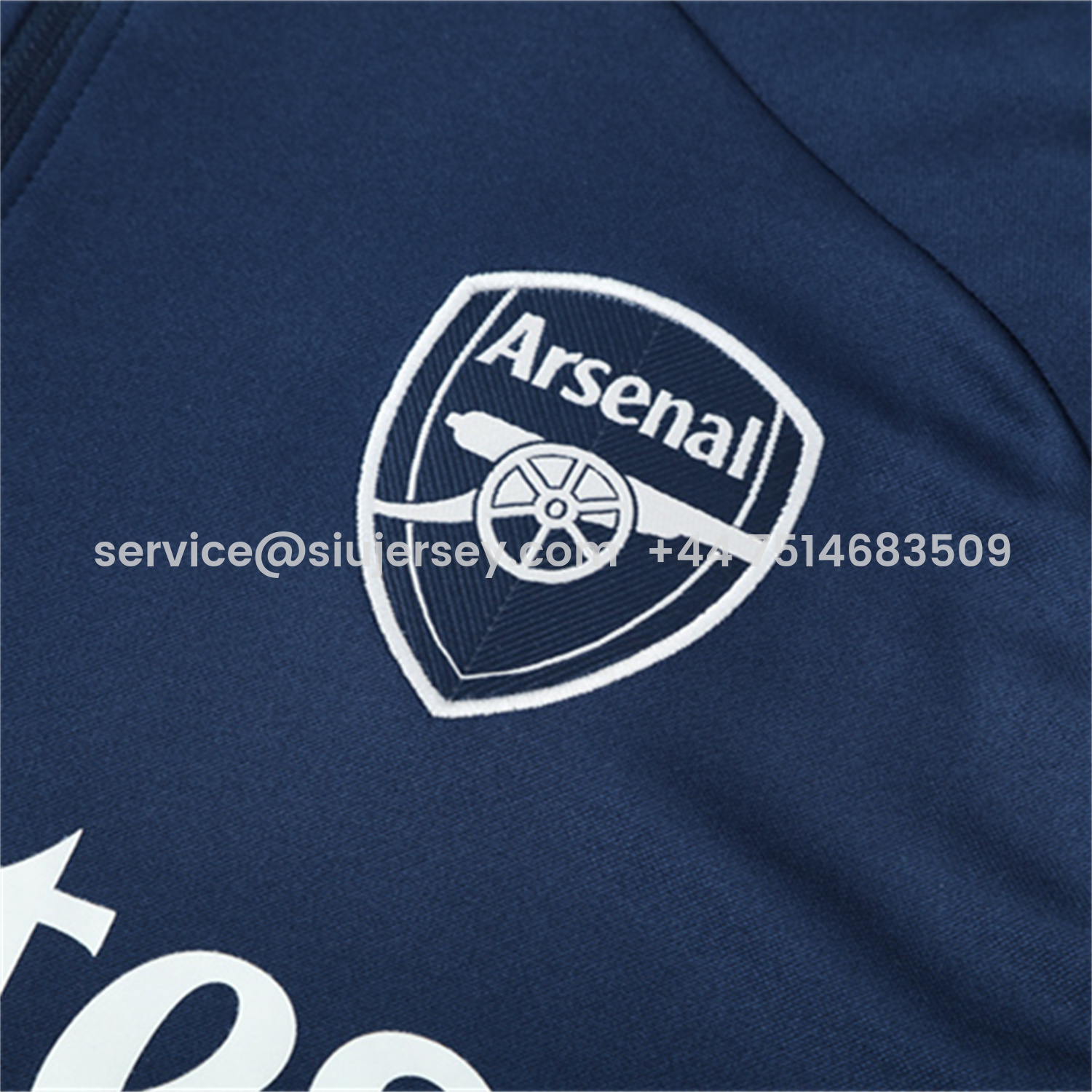 SIUjerseys-Arsenal 25-26 Kids Long Sleeve Training Set - Royal Blue Top & Royal Blue Pants
