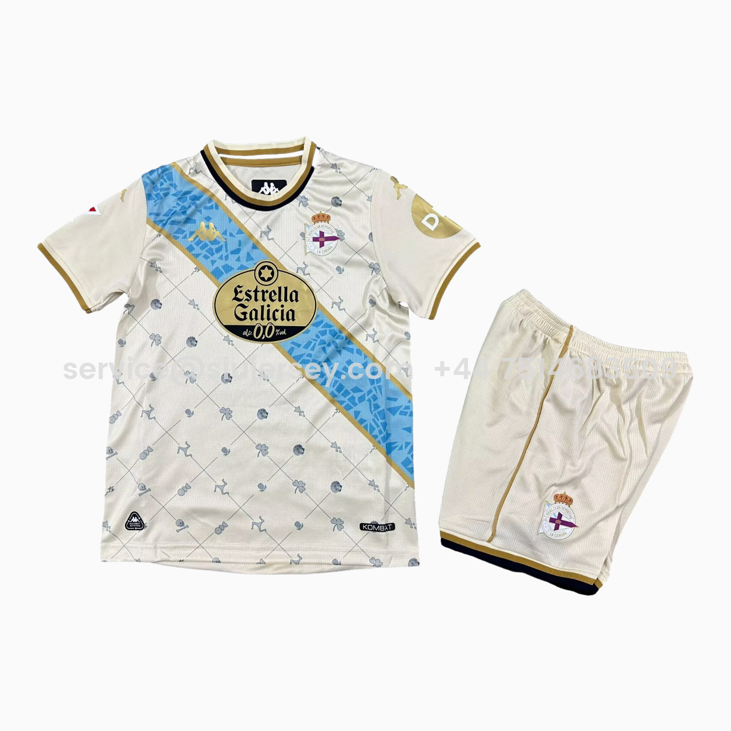 SIUjerseys-Deportivo de La Coruña 25-26 Away Kids Kit