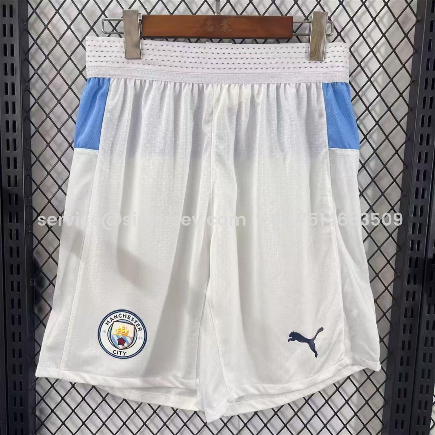 SIUjerseys-Manchester City 25-26 Home White Shorts - Player Version