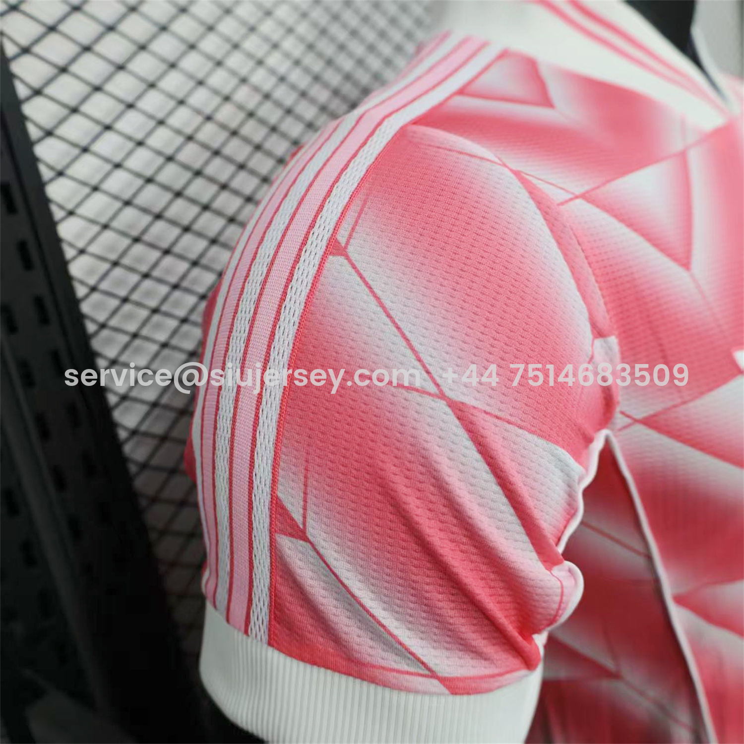 SIUjerseys-Real Madrid 25-26 Refracted Pink Light White Special Jersey - Player Version