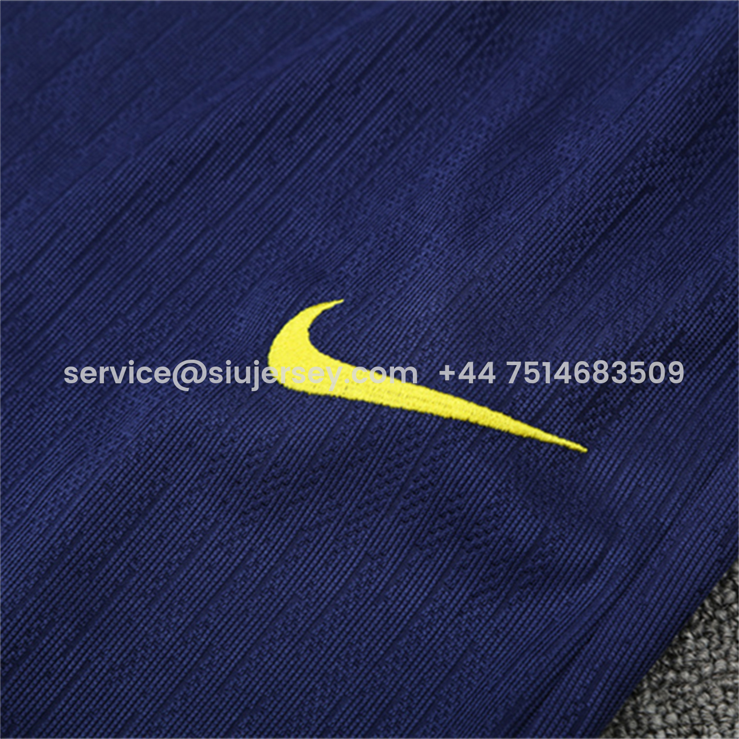 SIUjerseys-Barcelona 25-26 Kids Long Sleeve Training Set - Royal Blue Top Yellow Sponsor & Royal Blue Pants