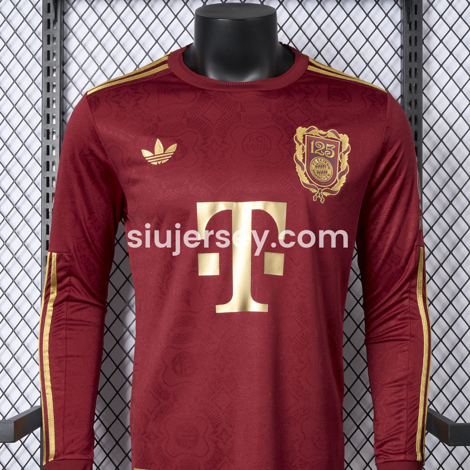 SIUjerseys-Bayern Munich 2025 125th Anniversary Long Sleeves Jersey - Player Version