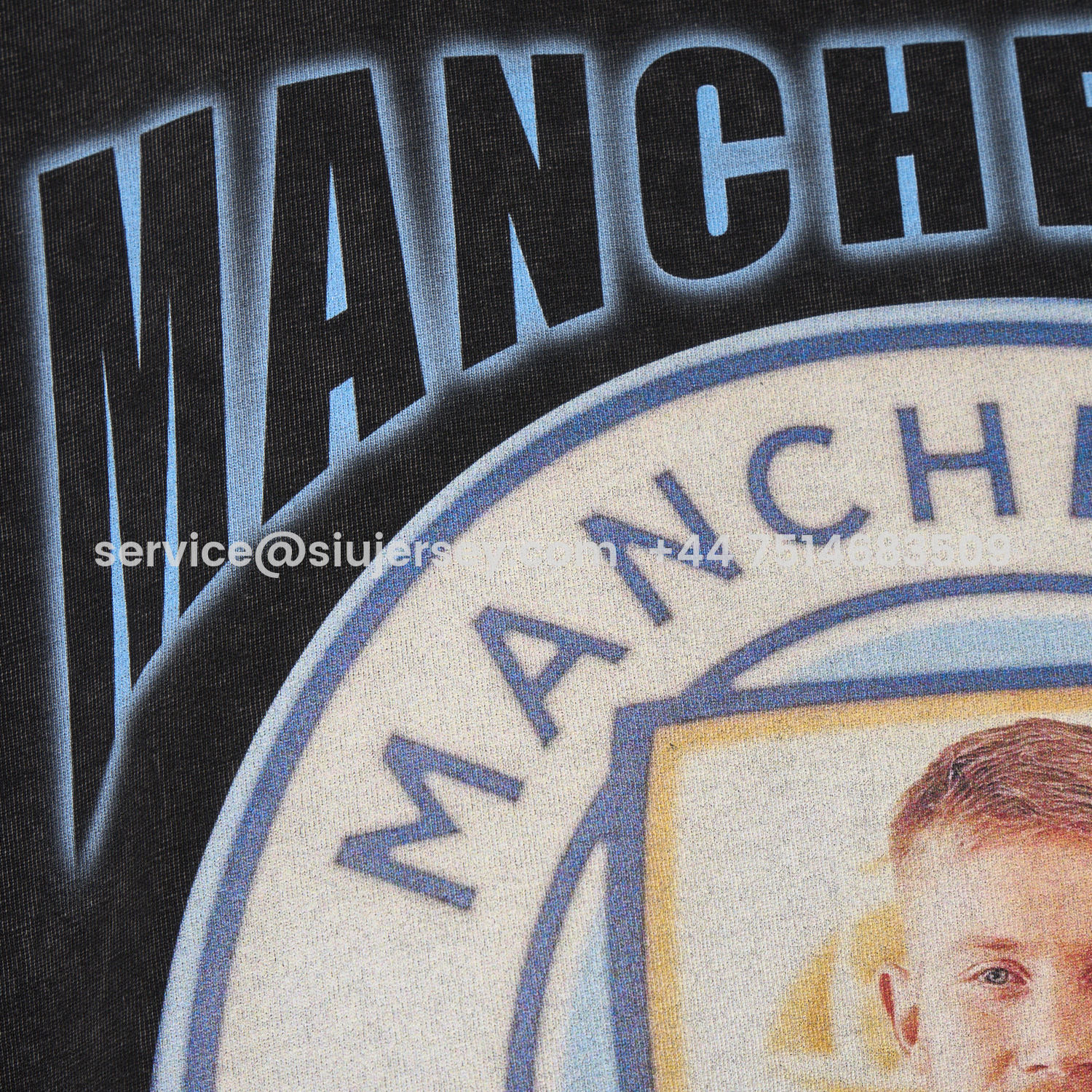 SIUjerseys-Manchester City Kevin De Bruyne Cooker Oversized Washed T-Shirt
