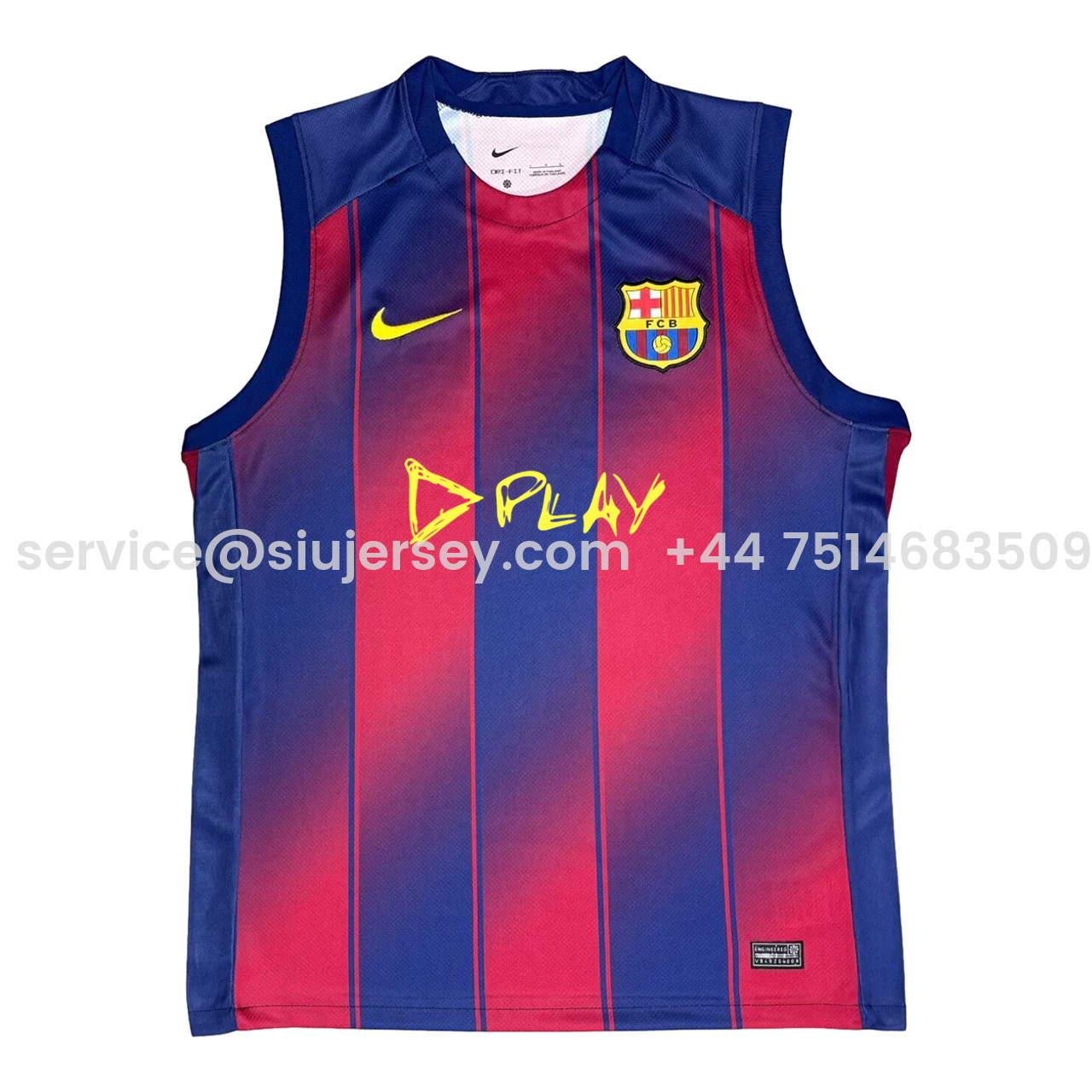 SIUjerseys-Barcelona 25-26 Ed Sheeran Home Special Vest