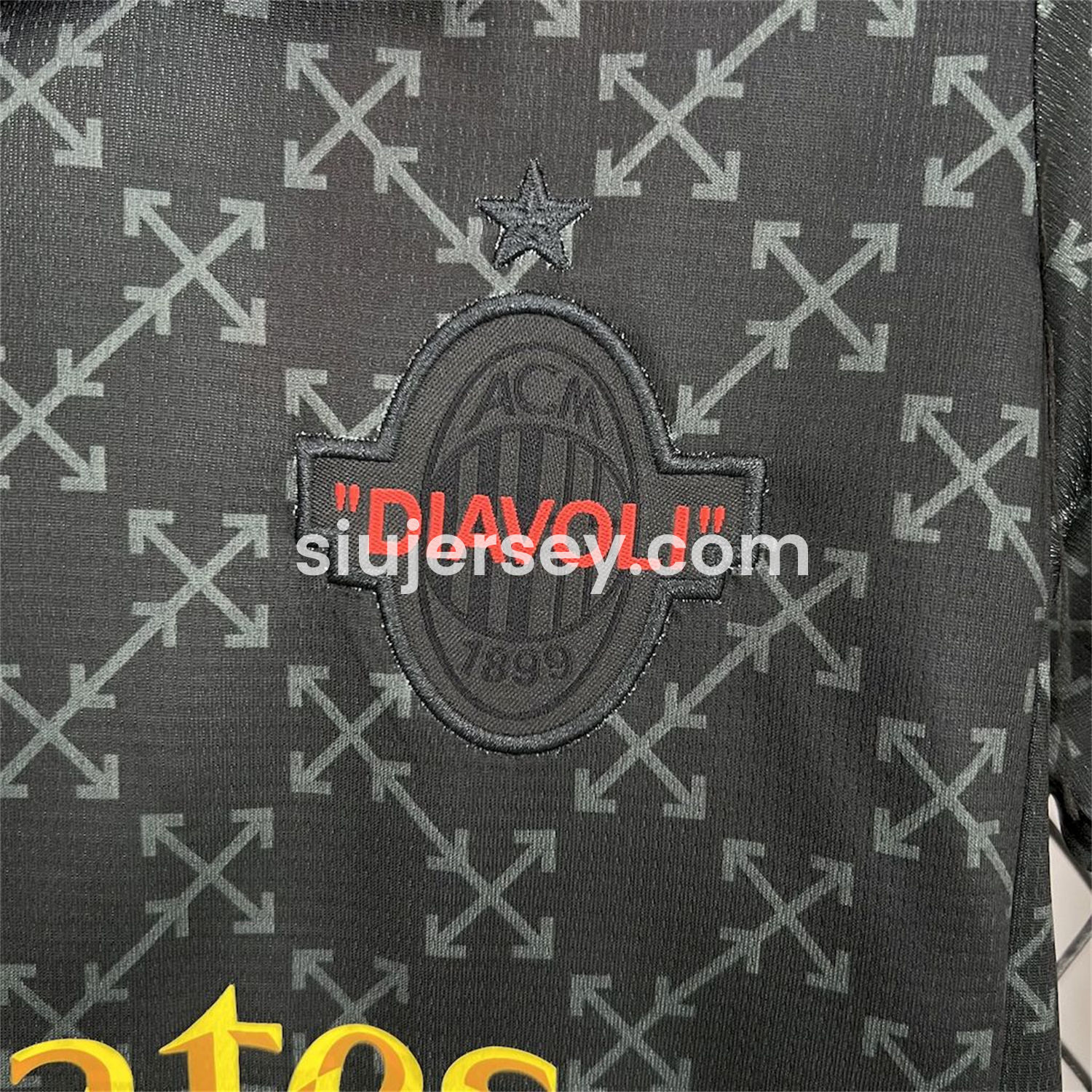 SIUjerseys-AC Milan 24-25 Fourth “Diavoli” Special Edition Kids Kit