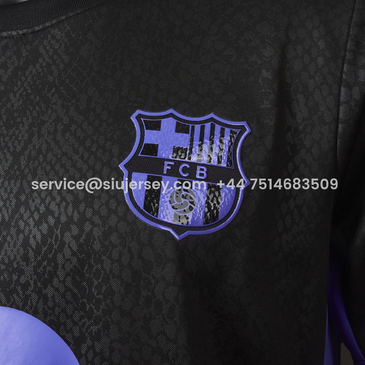 SIUjerseys-Barcelona X KB 25-26 Black And Purple Special Jersey - Player Version
