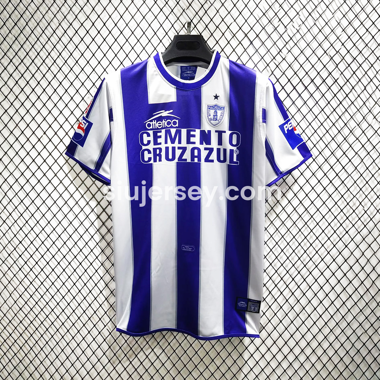 SIUjerseys-Retro Pachuca 2001-02 Home Jersey