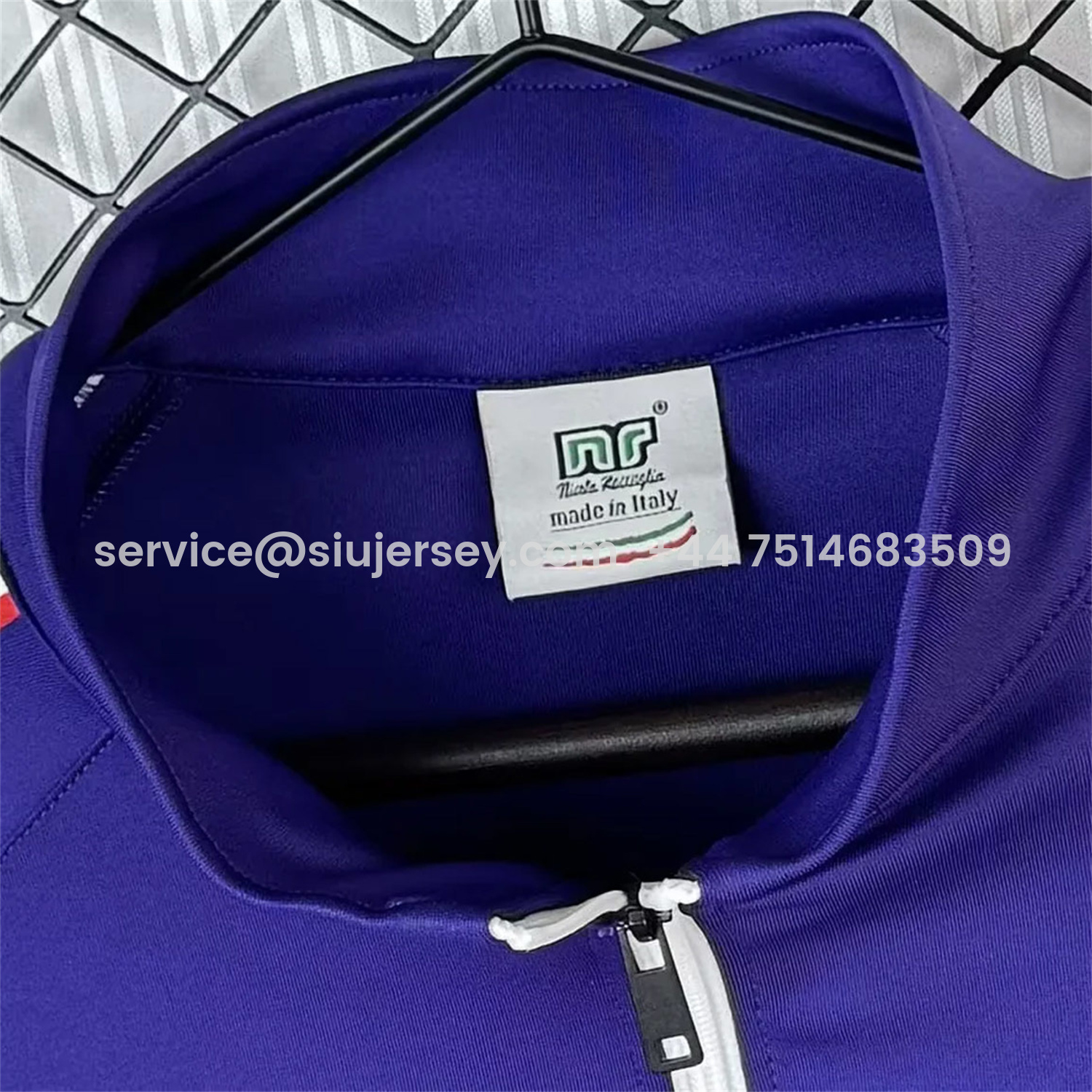 SIUjerseys-Retro Fiorentina 1985-86 Windbreaker Jacket - Blue