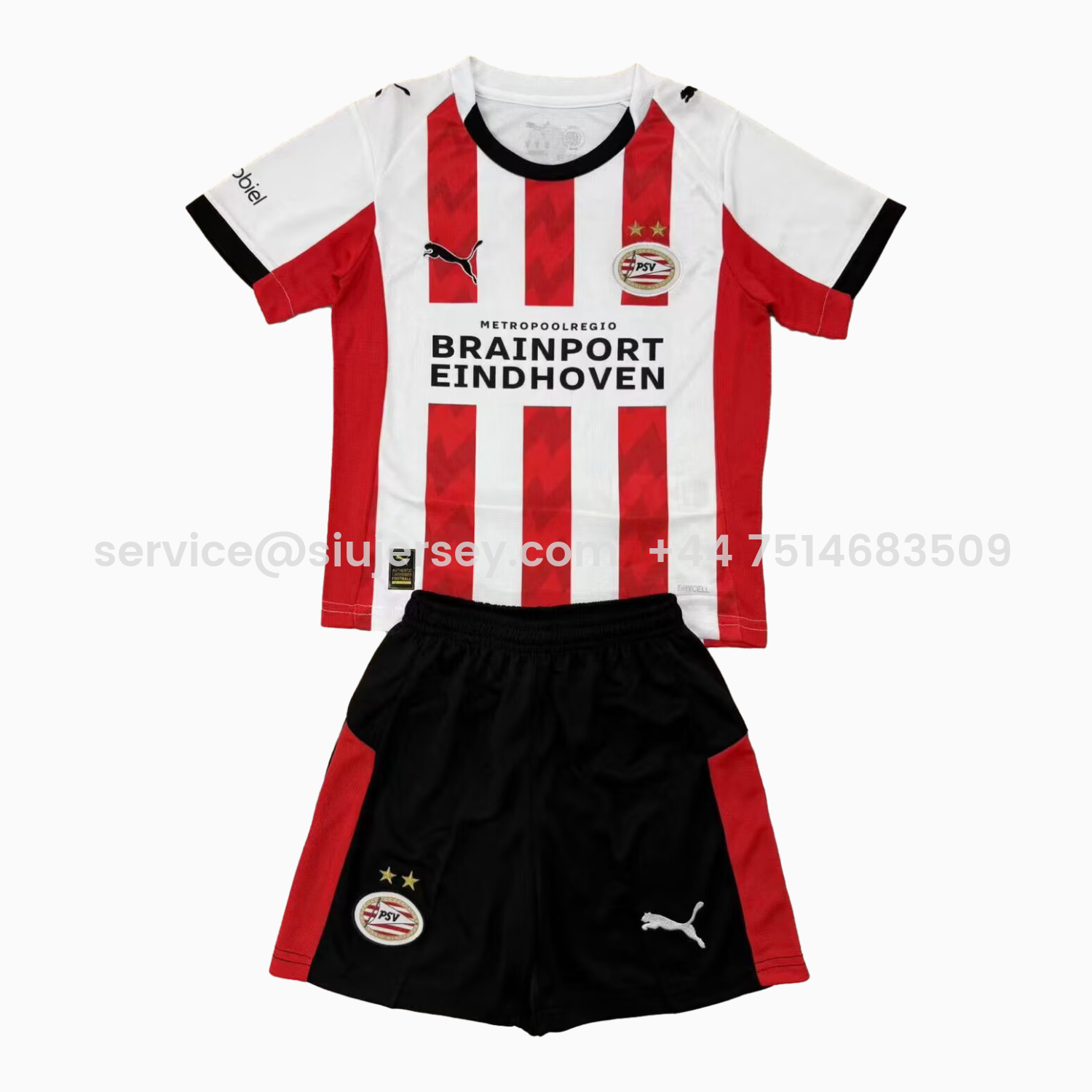 SIUjerseys-PSV Eindhoven 25-26 Home Men's Adult Jersey Set - Fans Version