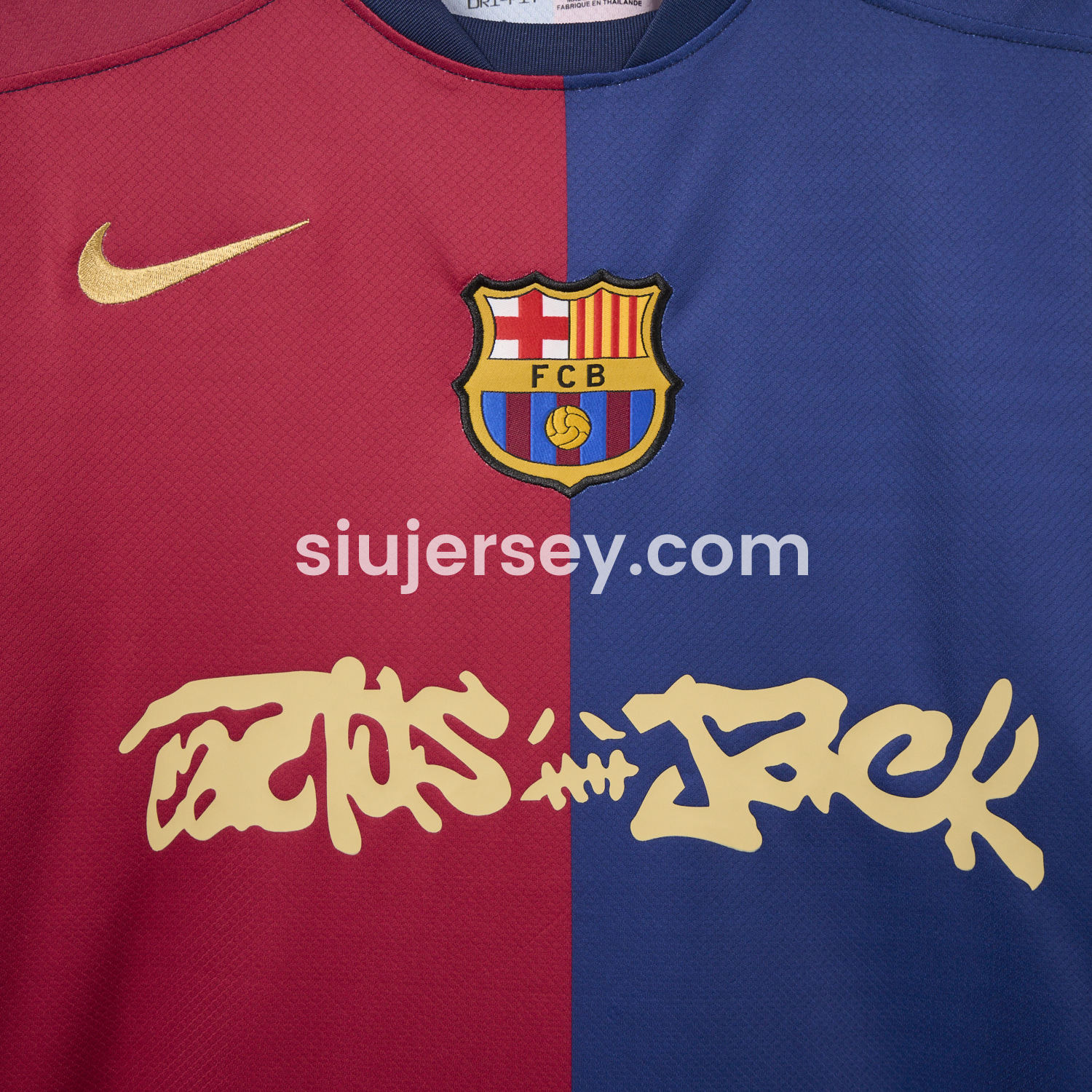 SIUjerseys-Barcelona x Travis Scott 24-25 Home Jersey - Fans Version